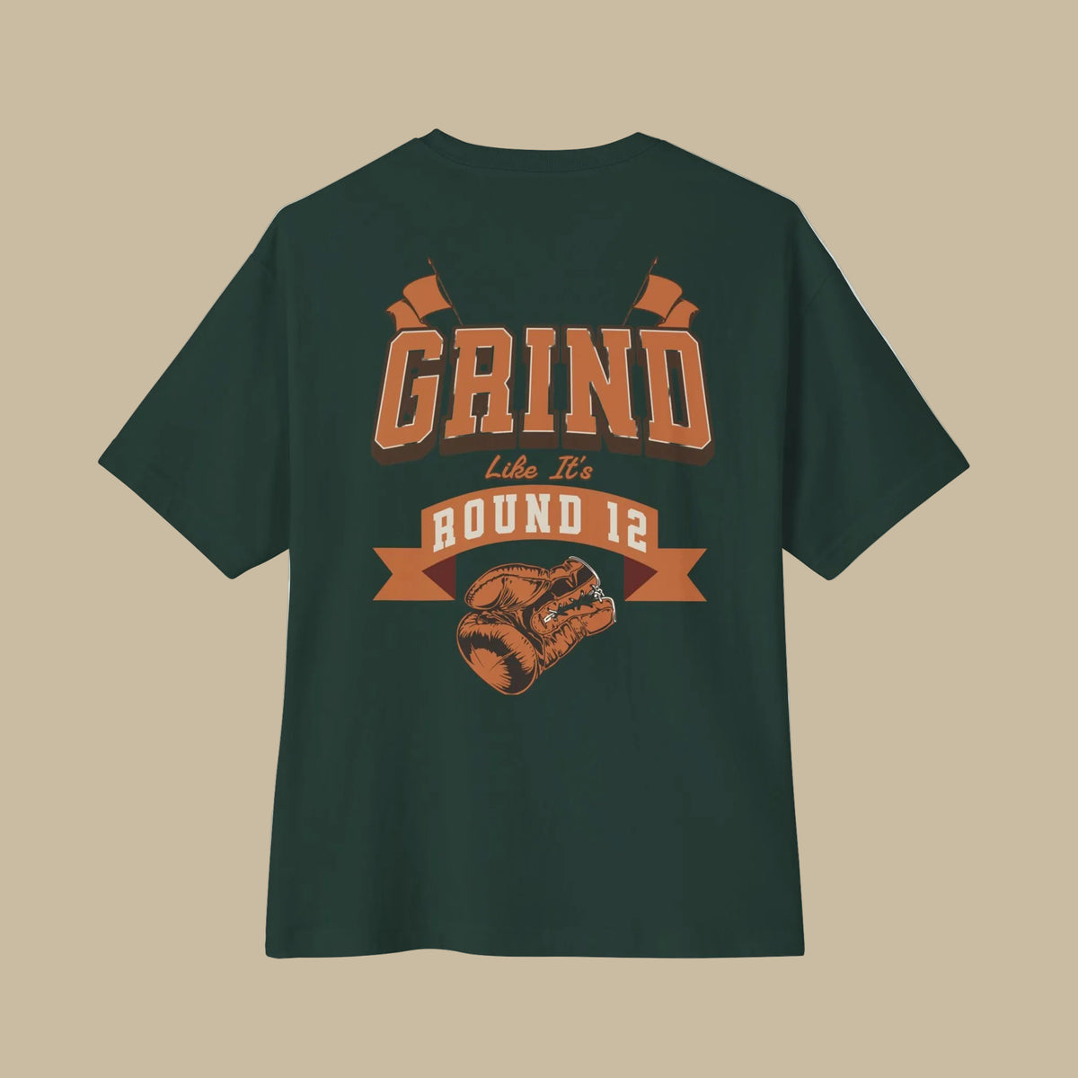 GRIND LIKE IT'S ROUND 12 BOXING T-SHIRT | WHAT'S YOUR HUSTLE?®