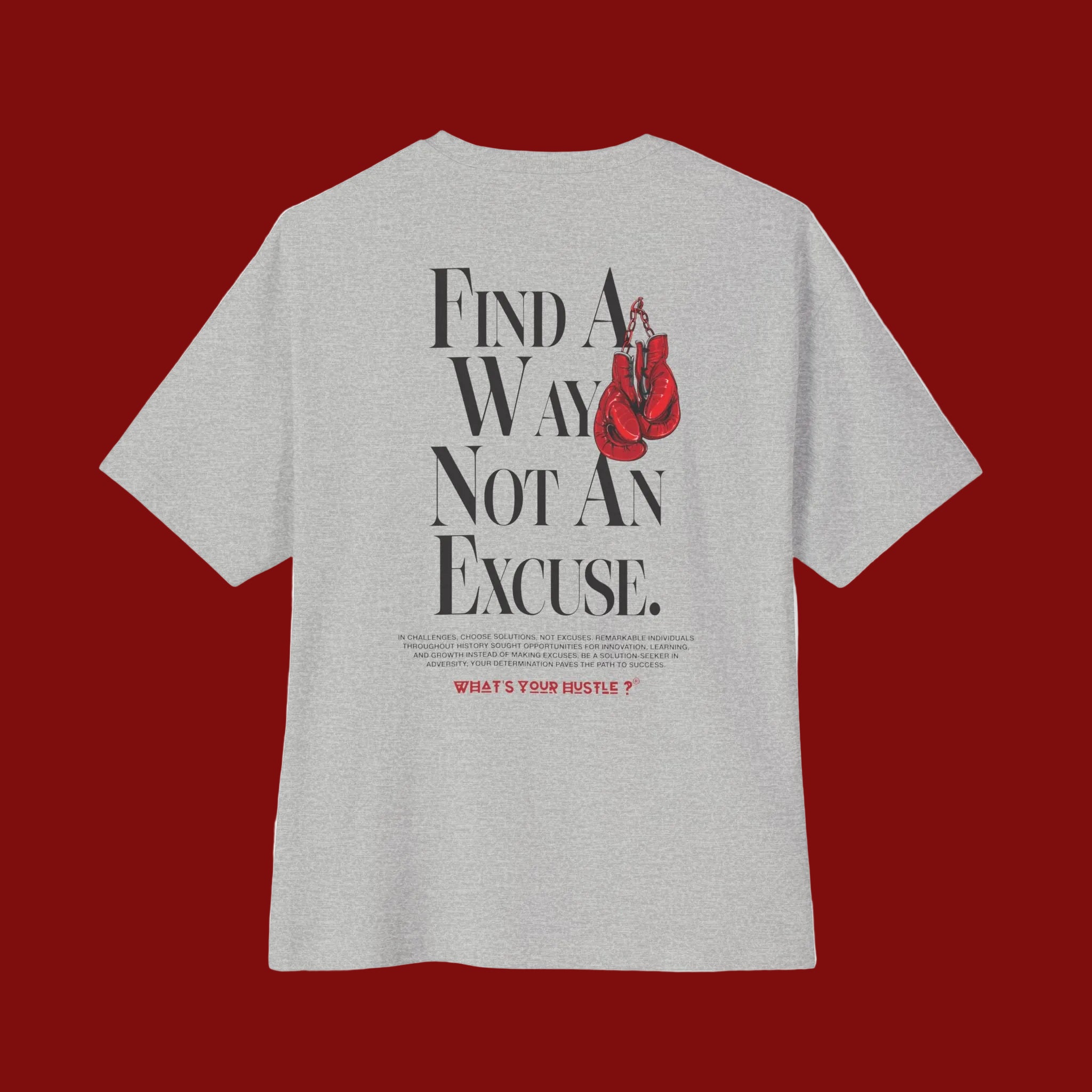 WYH? "FIND A WAY NOT AN EXCUSE" Boxing Club™ T-shirt | Heavyweight Cotton | (3 COLORS)