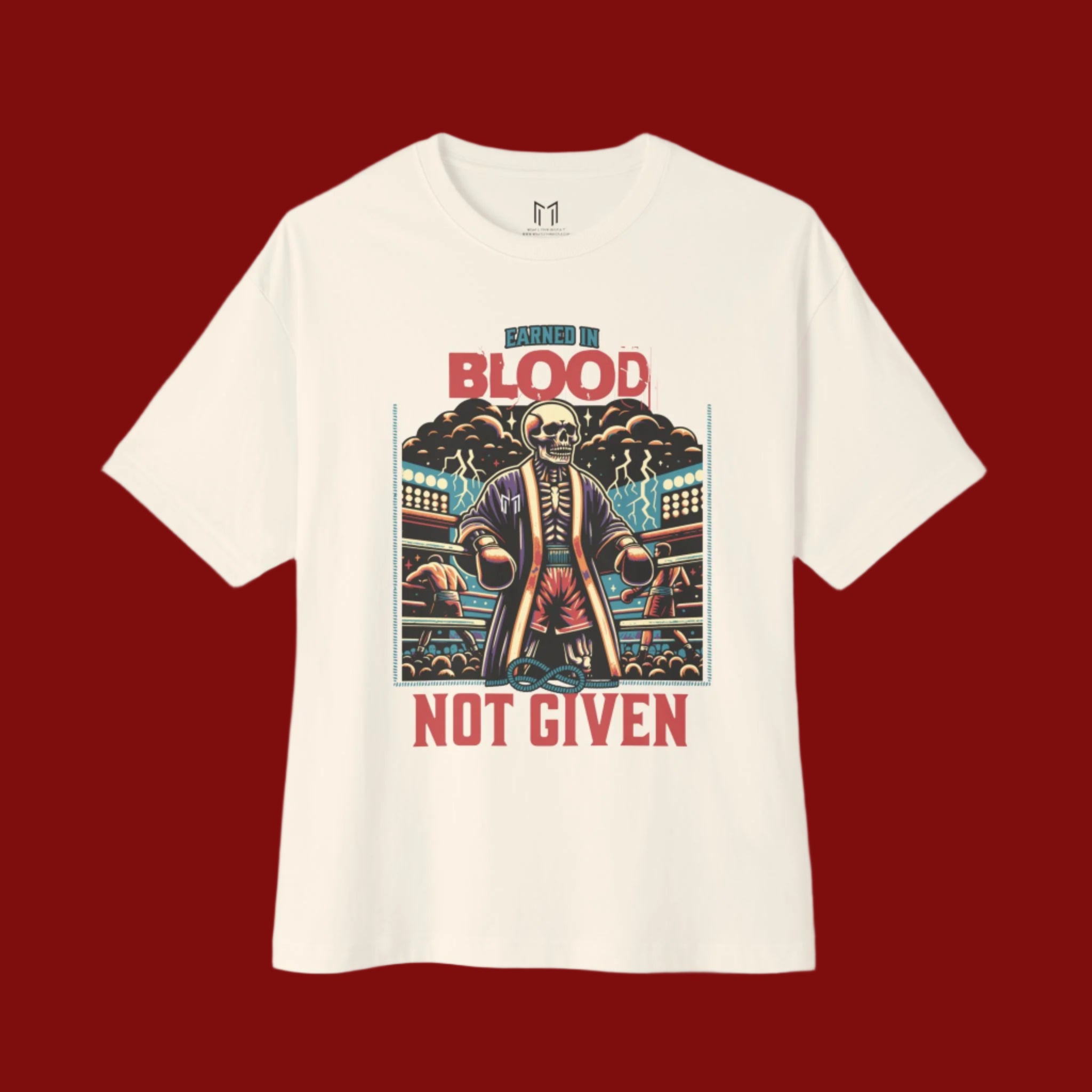 EARNED IN BLOOD, NOT GIVEN BOXING T-SHIRT | WHAT'S YOUR HUSTLE?®