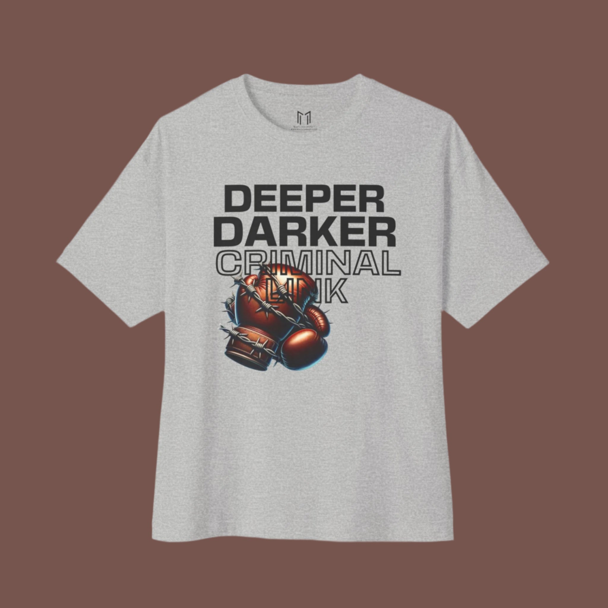 DEEPER DARKER CRIMINAL LINK Boxing T-SHIRT | (2TONEDASUPASTAR x WHAT'S YOUR HUSTLE?®)