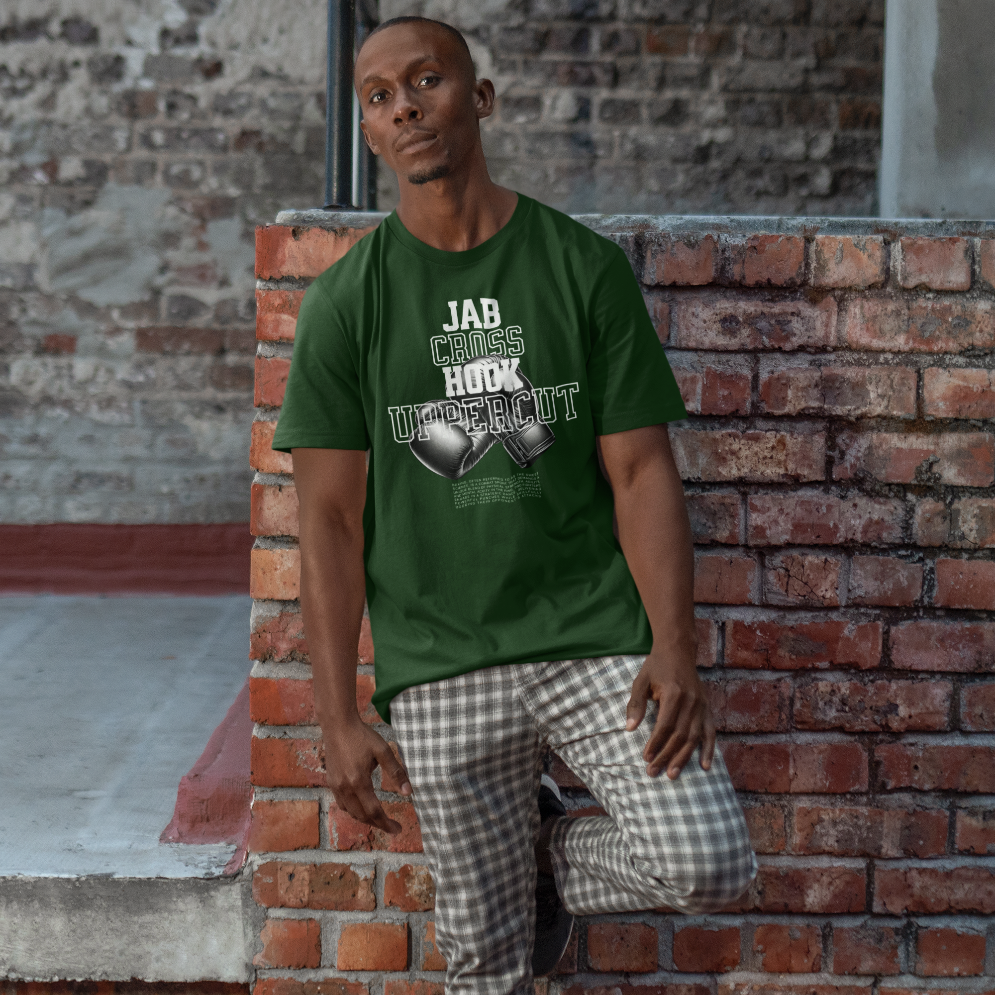 The Sweet Science Boxing T-Shirt | Jab Cross Hook Uppercut | 2 Colors | BOXY FIT (WHAT'S YOUR HUSTLE?®)