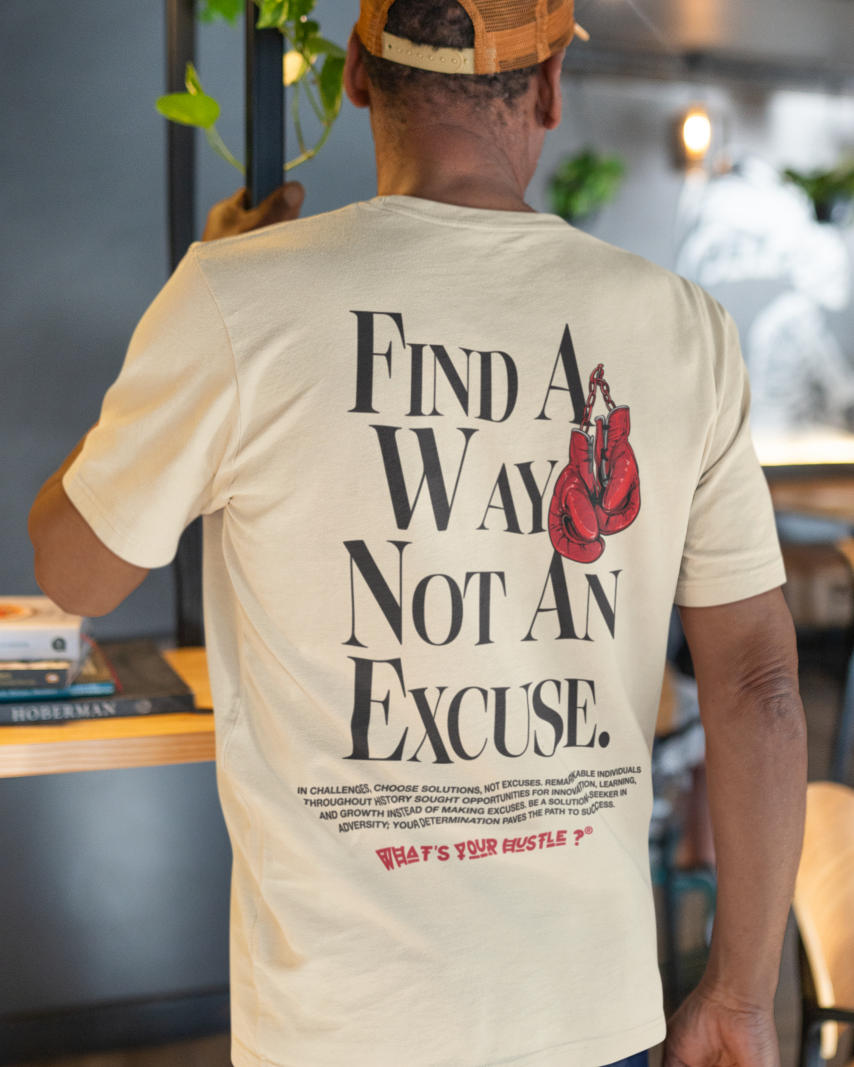 WYH? "FIND A WAY NOT AN EXCUSE" Boxing Club™ T-shirt | Heavy Cotton | (3 COLORS) - What's Your Hustle?