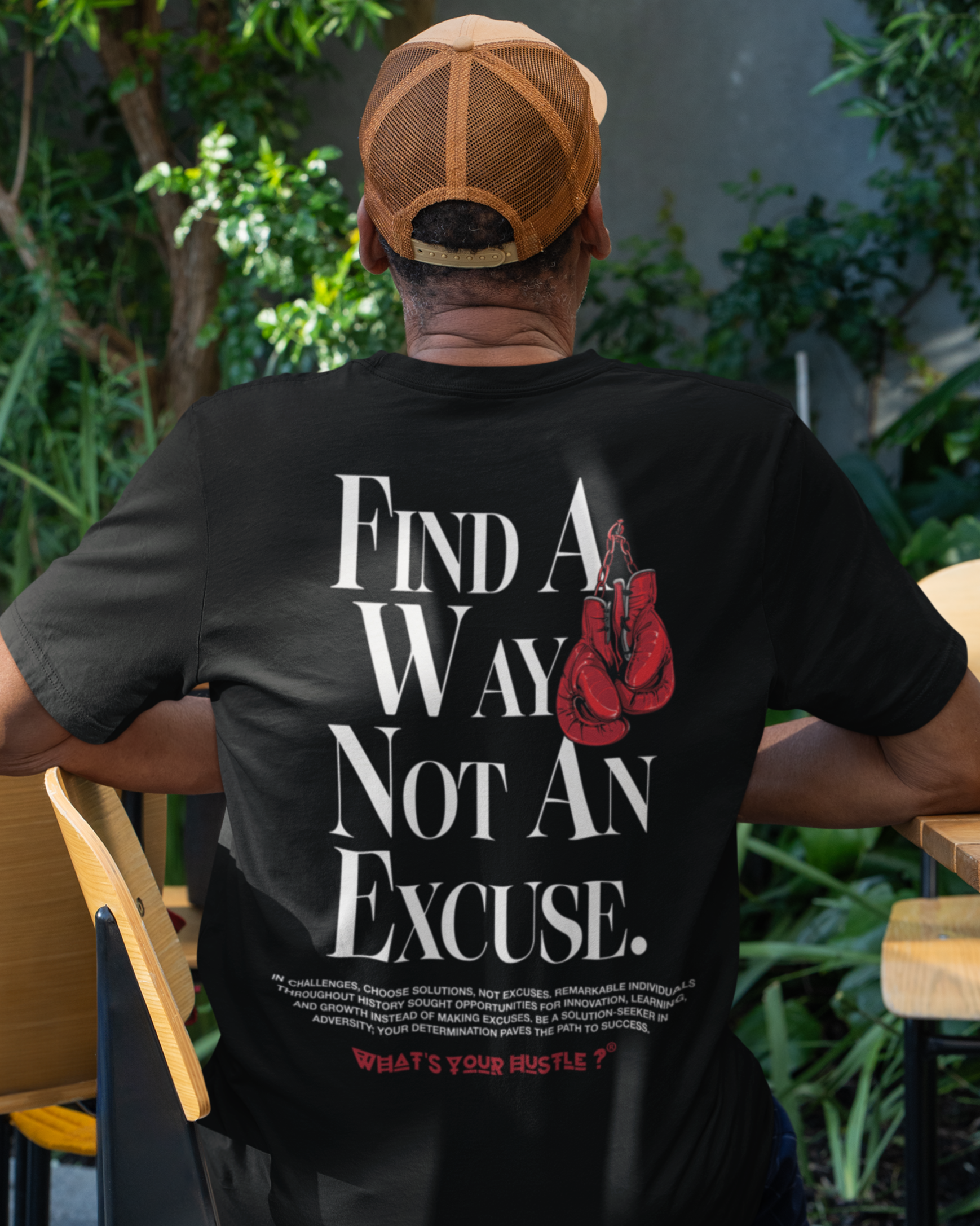 WYH? "FIND A WAY NOT AN EXCUSE" Boxing Club™ T-shirt | Heavy Cotton | (3 COLORS) - What's Your Hustle?