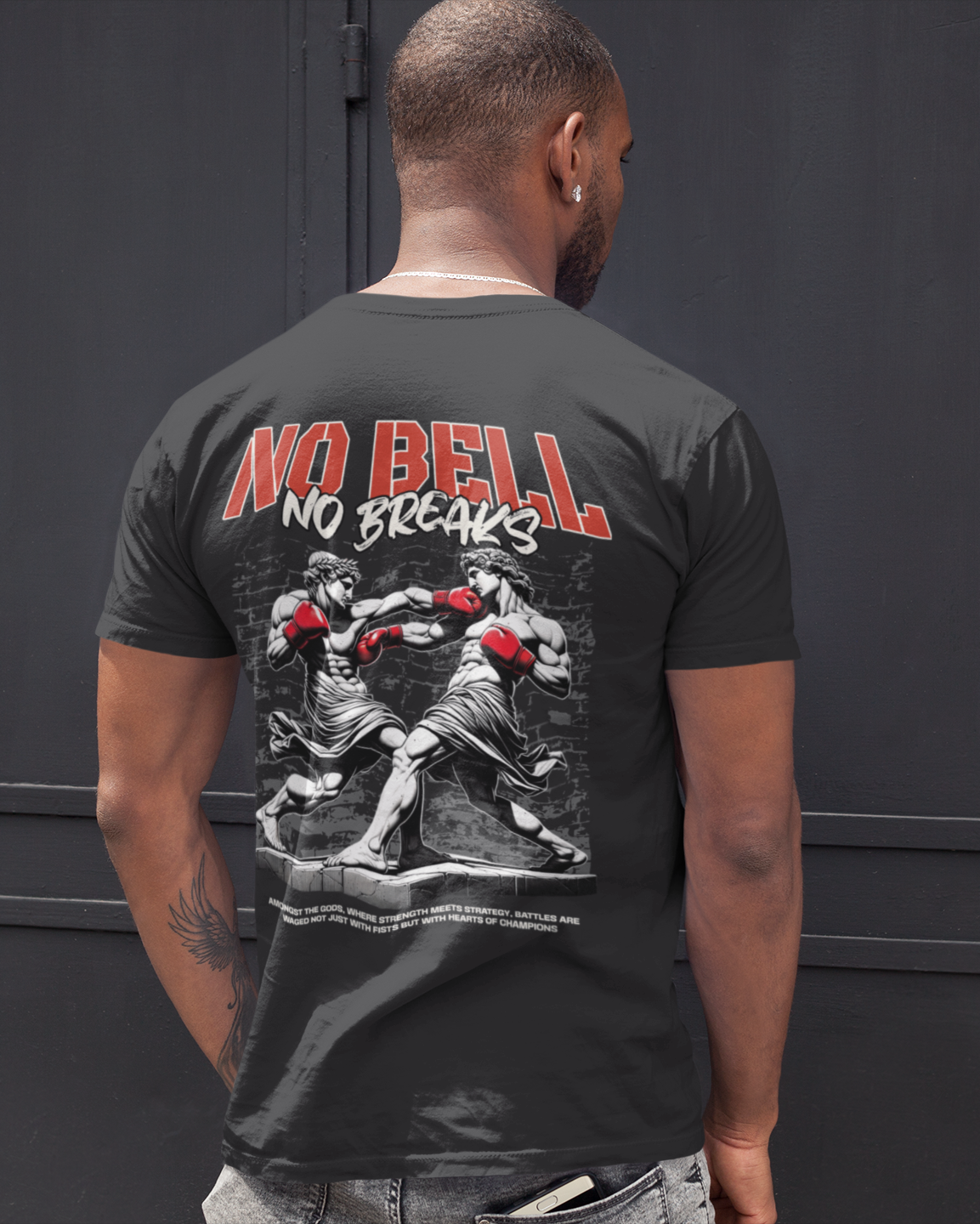 NO BELL, NO BREAKS BOXING GODS T-SHIRT | WHAT'S YOUR HUSTLE?®