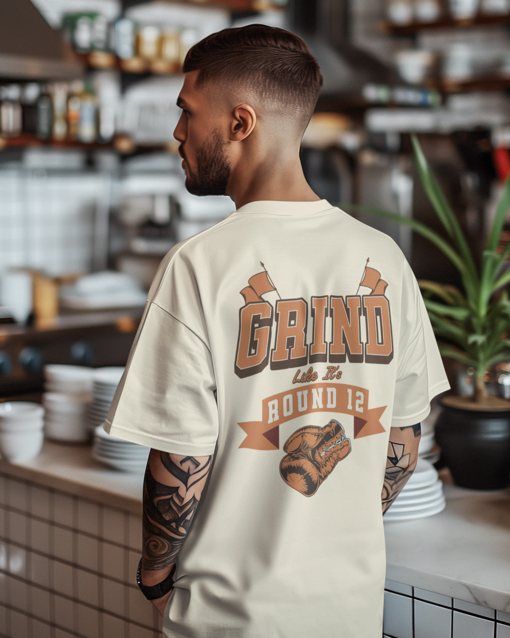 GRIND LIKE IT'S ROUND 12 BOXING T-SHIRT | WHAT'S YOUR HUSTLE?®