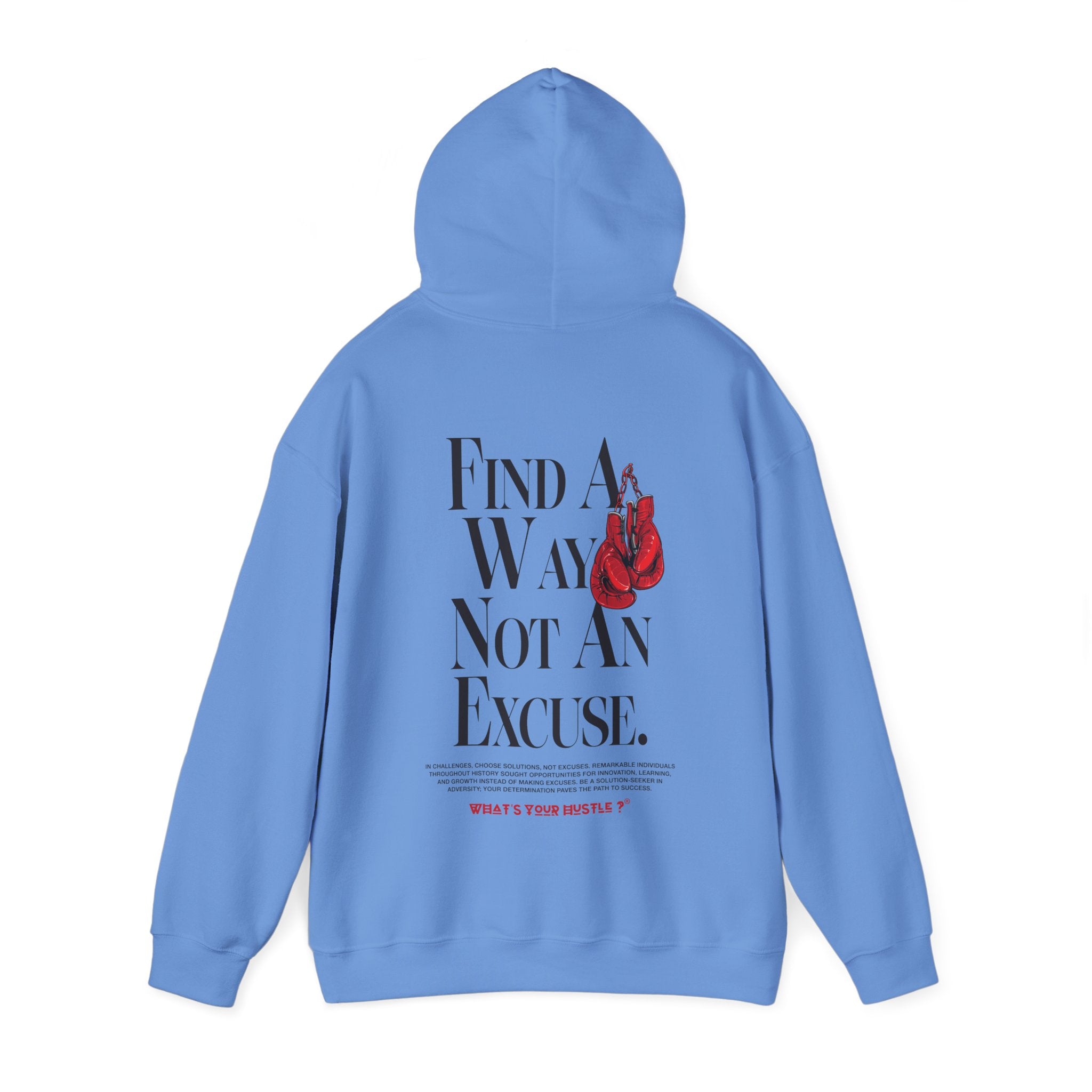 WYH? "FIND A WAY NOT AN EXCUSE" Boxing Club™ Hoodie | Heavy Cotton | (3 COLORS) - What's Your Hustle?