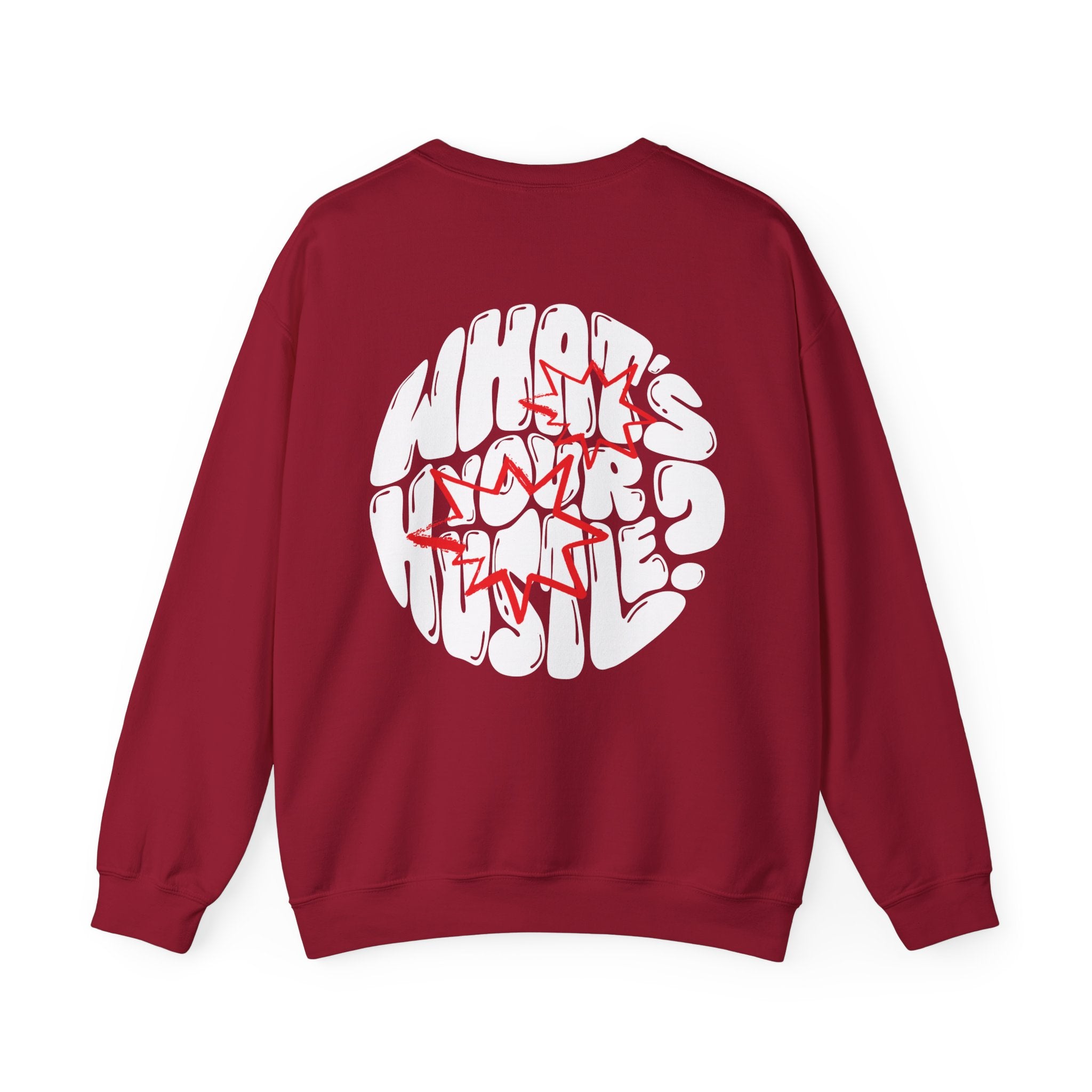 WHAT'S YOUR HUSTLE? "Bubble Letters" Crewneck Sweater | Heavy Cotton | 3 COLORS - What's Your Hustle?