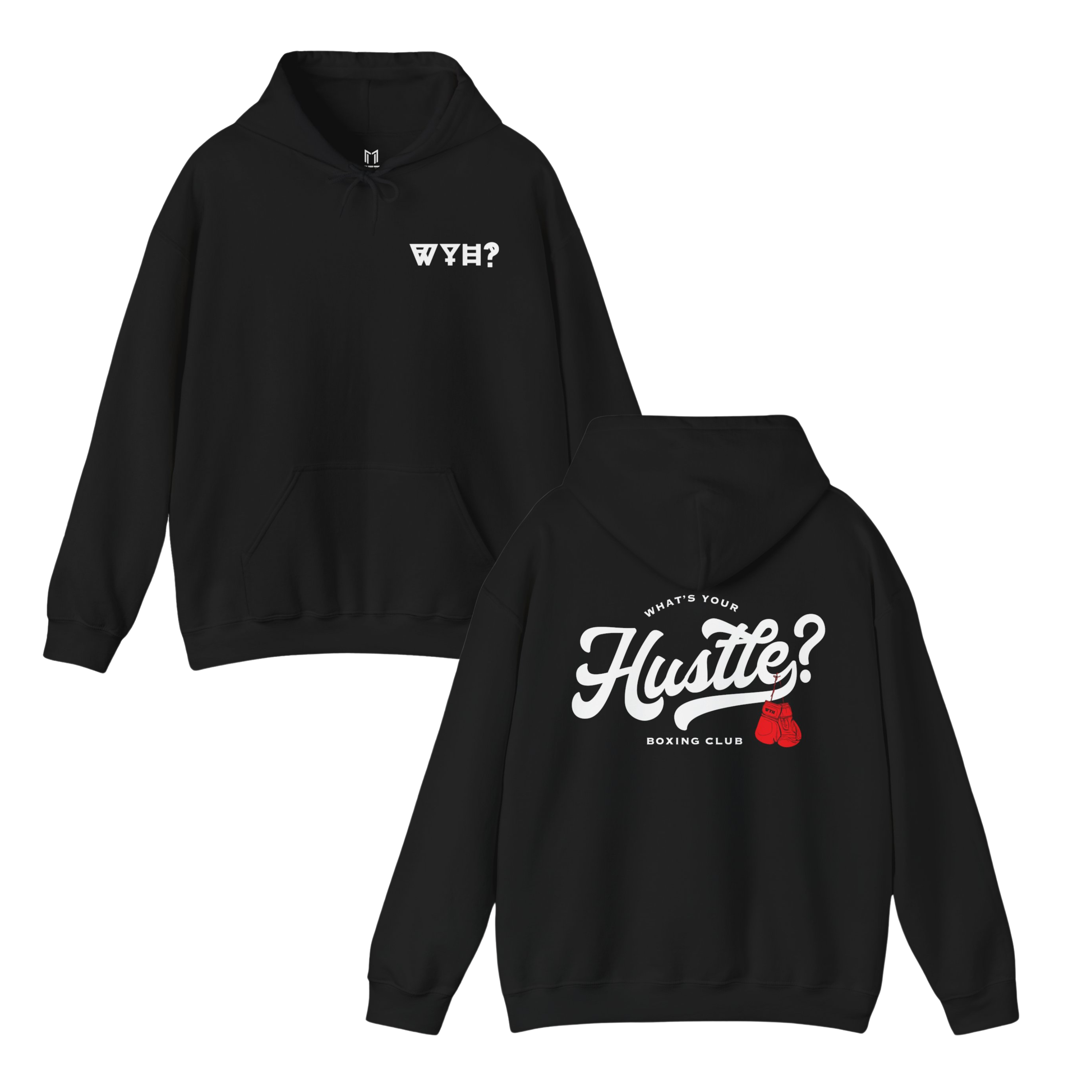 WHAT'S YOUR HUSTLE? Boxing Club™ Hoodie | Heavy Cotton | (3 COLORS) - What's Your Hustle?