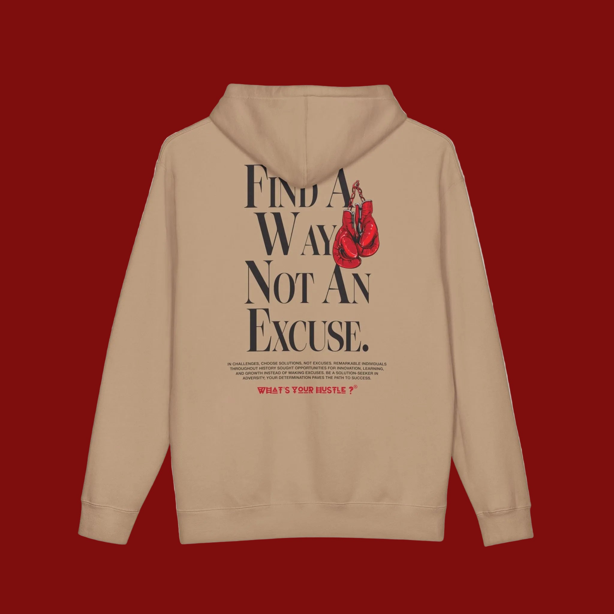 FIND A WAY, NOT AN EXCUSE BOXING CLUB™ Heavyweight Hoodie | WYH? | (3 COLORS)