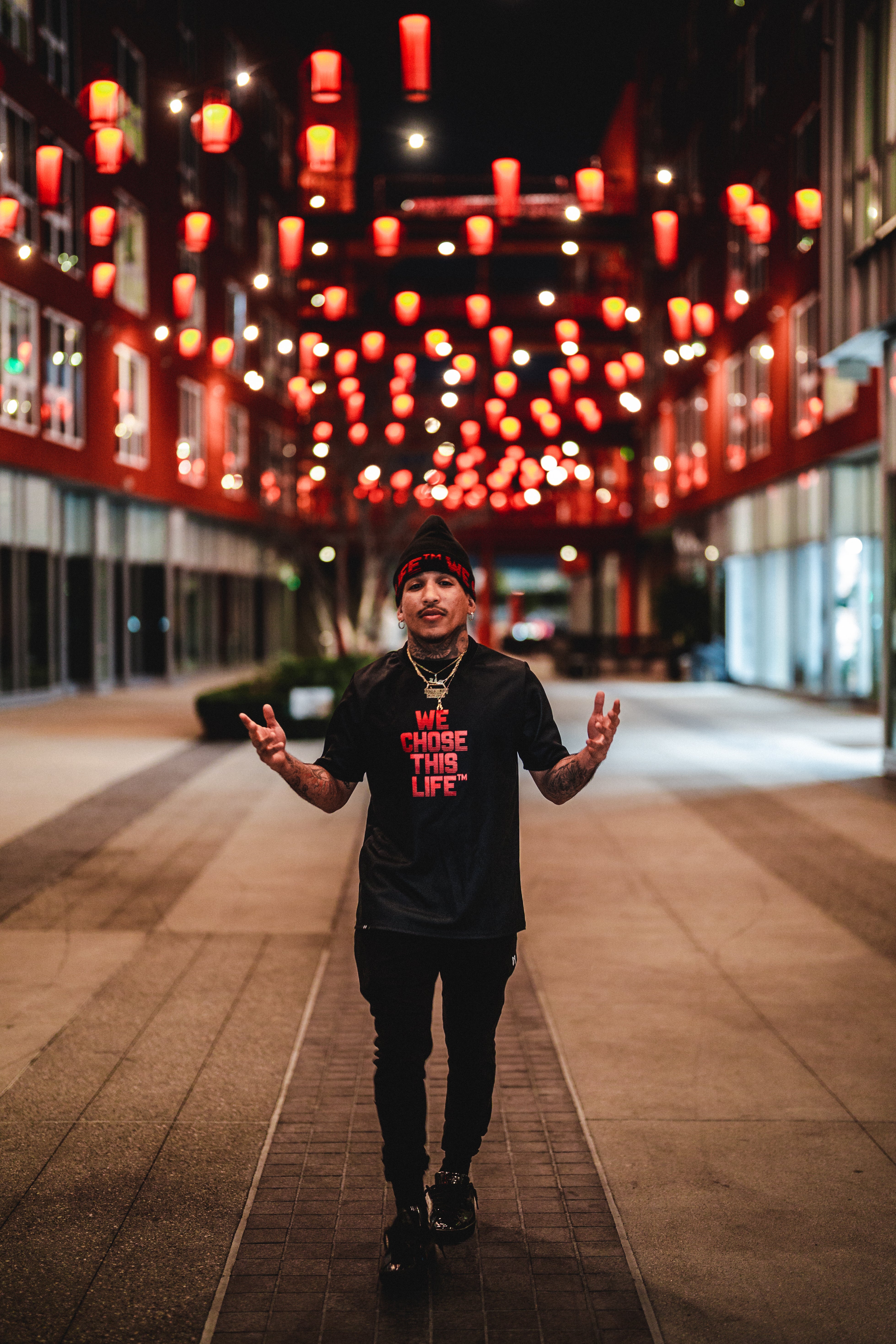 "WE CHOSE THIS LIFE" Heavy Duty T-shirt | Matte Black | WYH? x SCRAPPY RAMIREZ - What's Your Hustle?