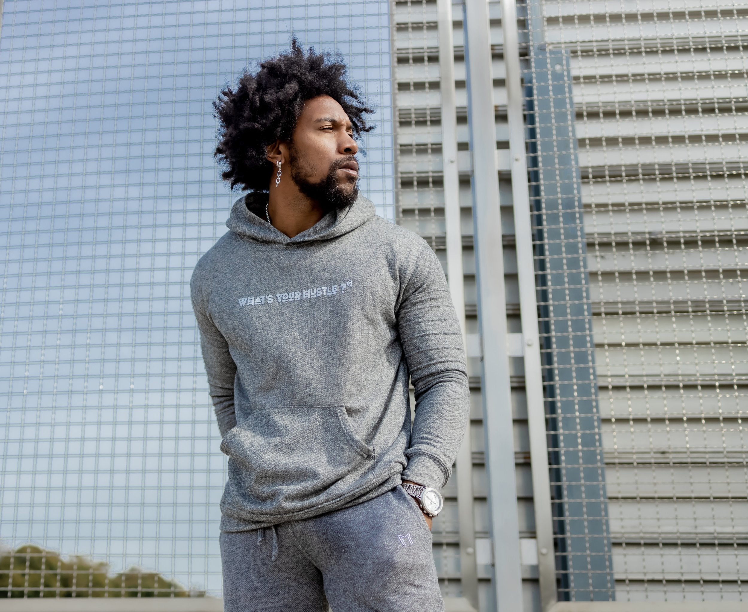 WHAT'S YOUR HUSTLE? French Terry Cordless Travel Hoodie | (2 Colors) - What's Your Hustle?