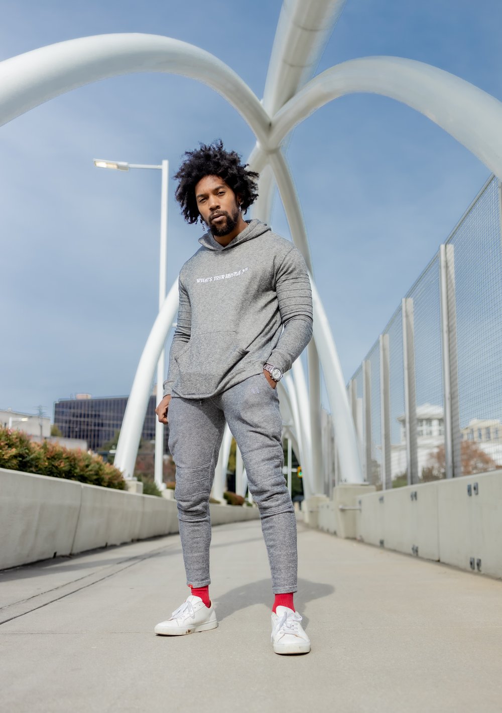 WHAT'S YOUR HUSTLE? French Terry Cordless Travel Hoodie | (2 Colors) - What's Your Hustle?