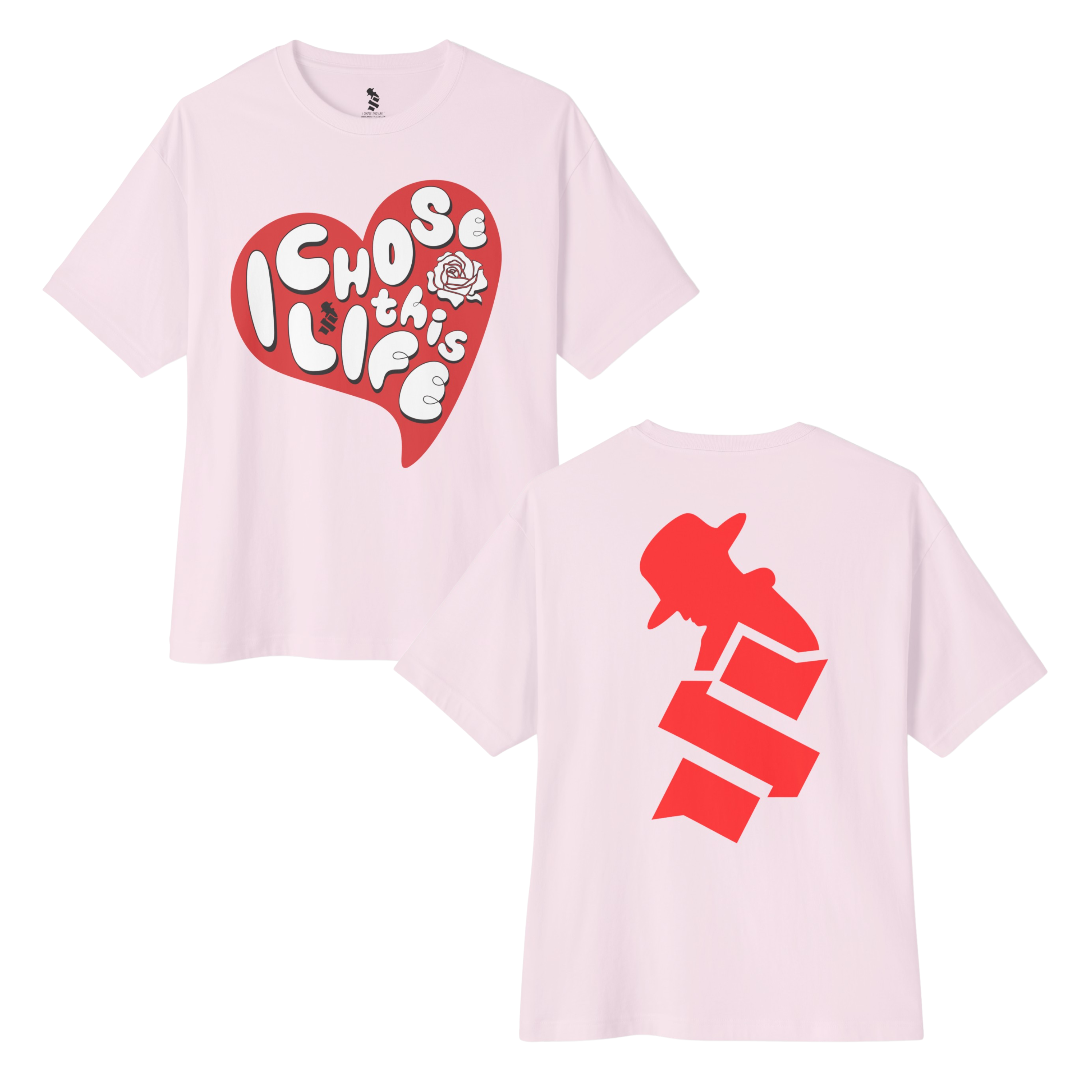 "I Chose This Life" Heart BOXY T-Shirt | 3 Colors (WYH? x SCRAPPY RAMIREZ) - What's Your Hustle?