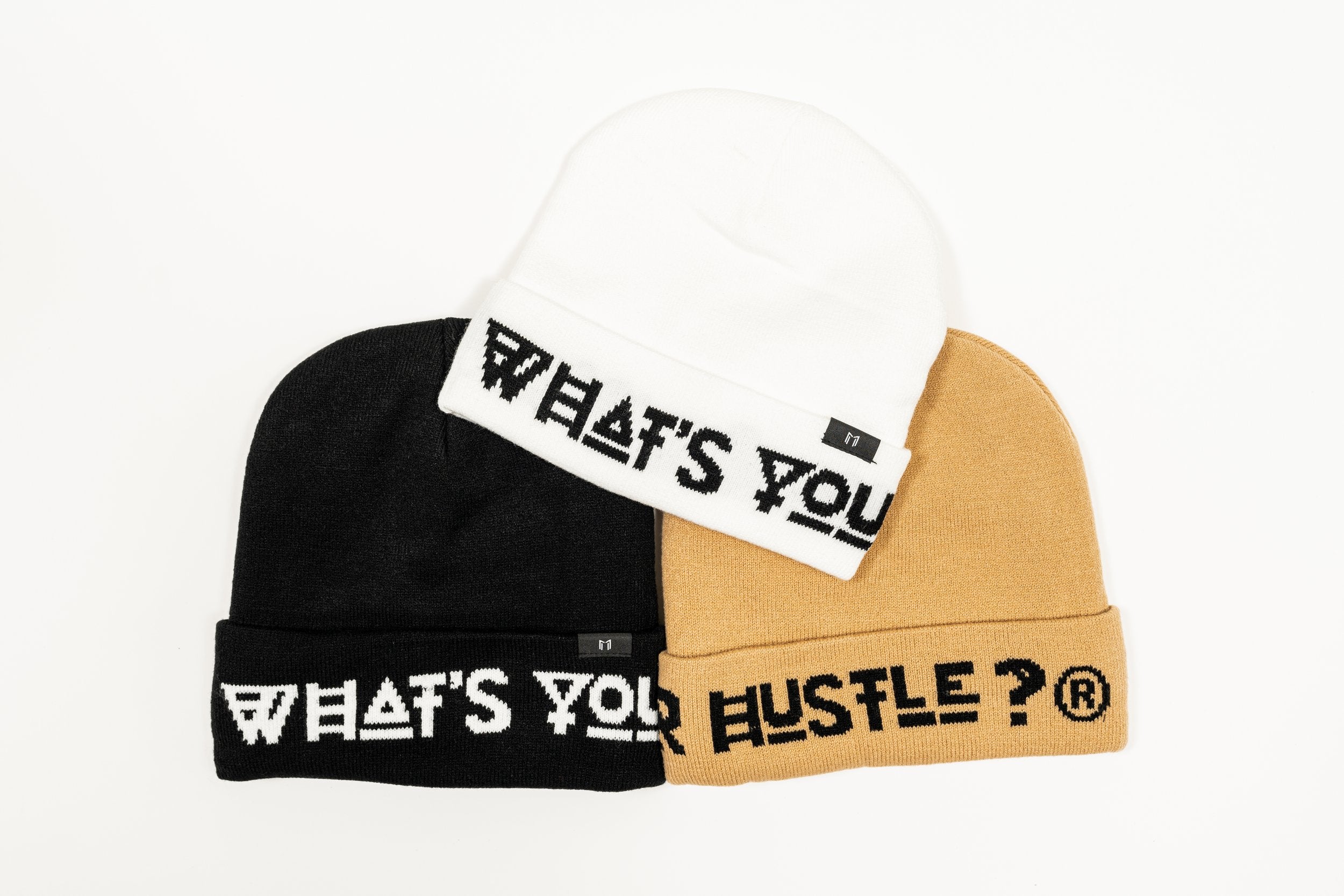 What's Your Hustle?® ROUNDED LOGO Fleece-Lined Beanie (3 COLORS) - What's Your Hustle?