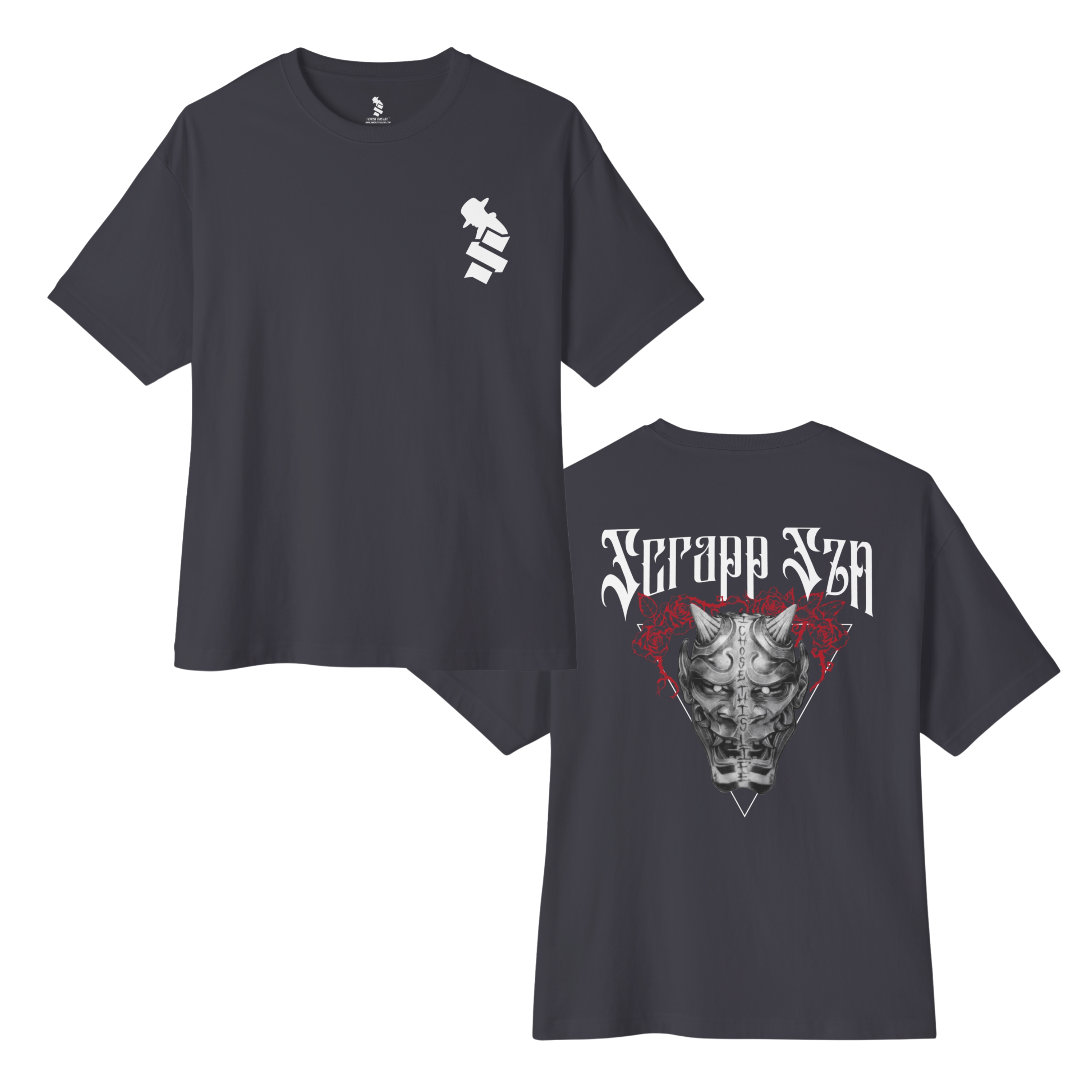 SCRAPP SZN Back Tattoo BOXY Tee | (2 COLORS) | WYH? x SCRAPPY RAMIREZ - What's Your Hustle?