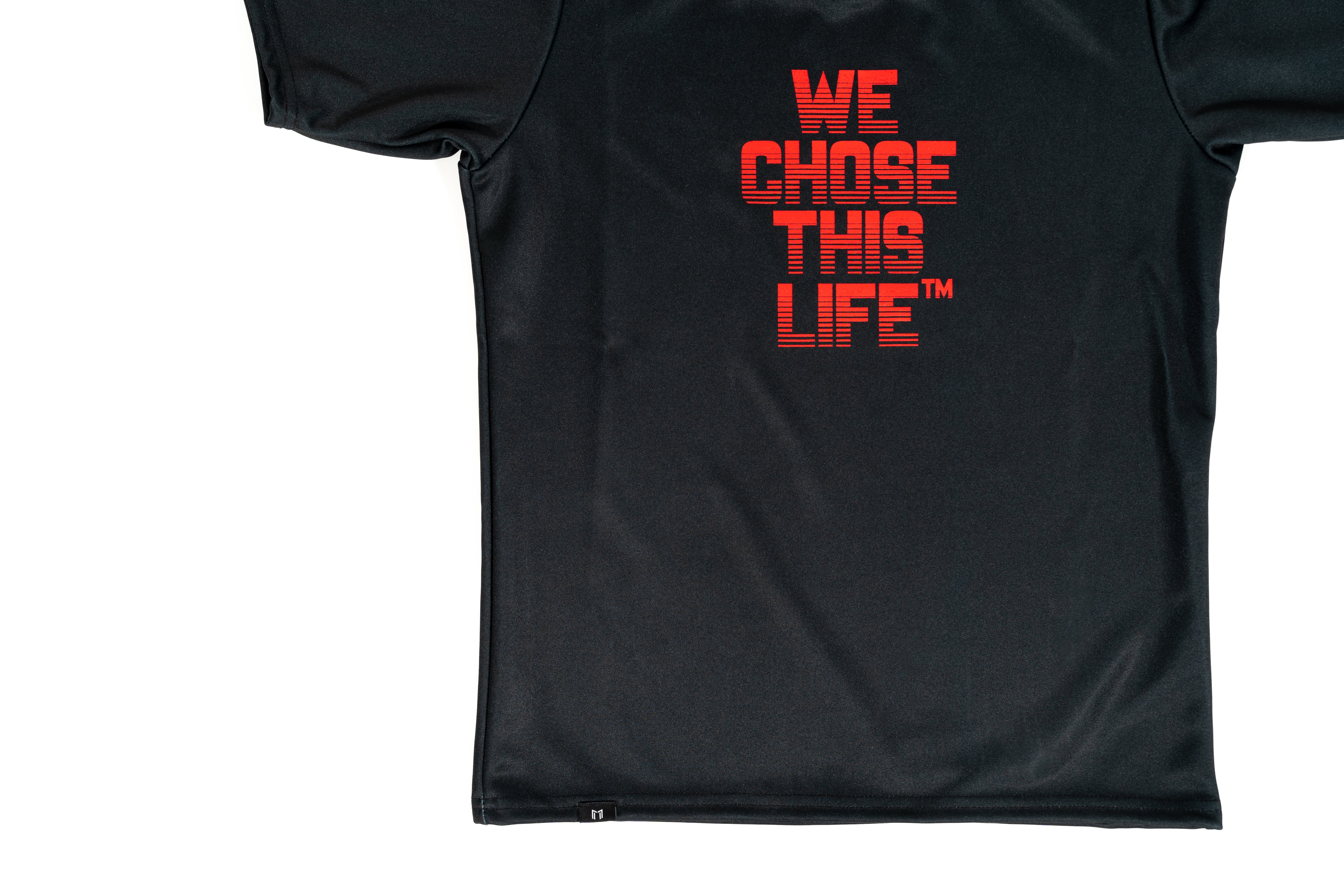 "WE CHOSE THIS LIFE" Heavy Duty T-shirt | Matte Black | WYH? x SCRAPPY RAMIREZ - What's Your Hustle?