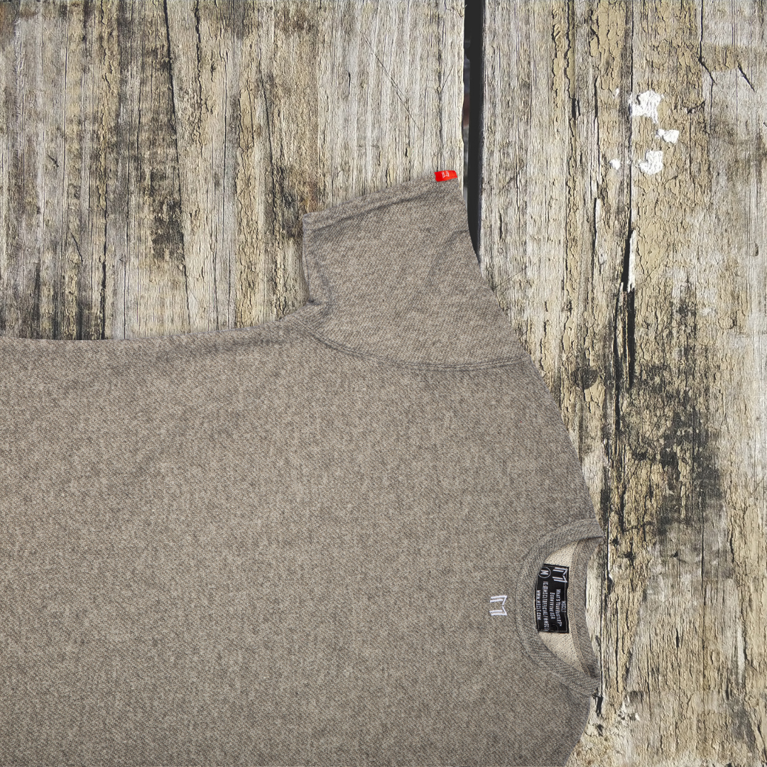 "M" Logo Print Two-Toned French Terry Oversized Travel T-shirt | (2 Colors) - What's Your Hustle?