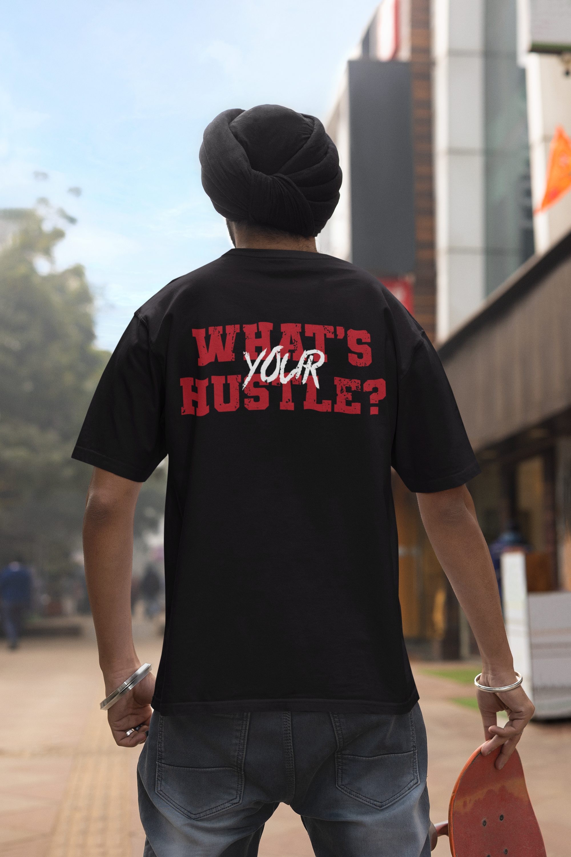 Classic "WHAT'S YOUR HUSTLE?" BOXY T-SHIRT | (3 COLORS) - What's Your Hustle?