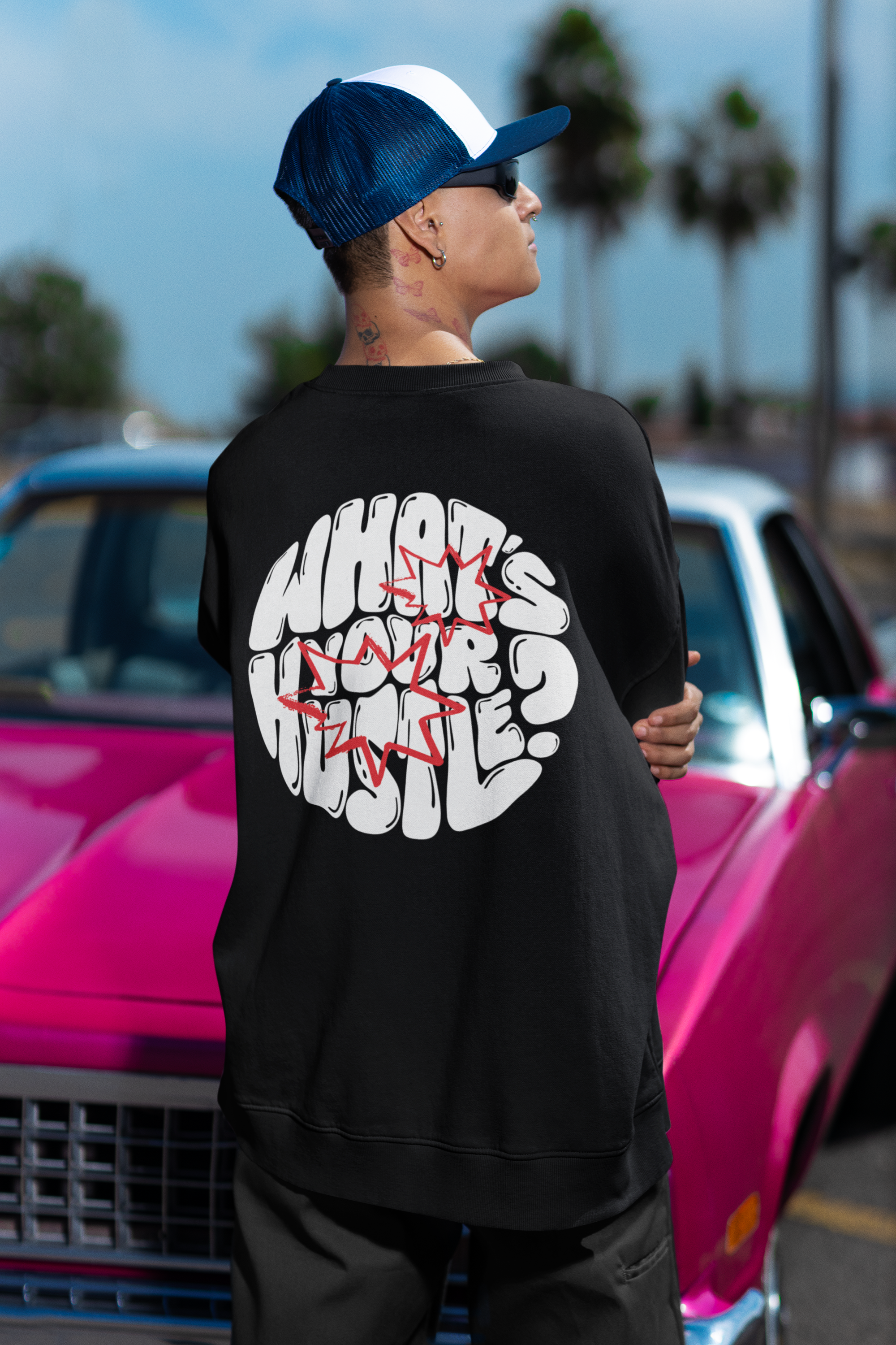 WHAT'S YOUR HUSTLE? "Bubble Letters" Crewneck Sweater | Heavy Cotton | 3 COLORS - What's Your Hustle?