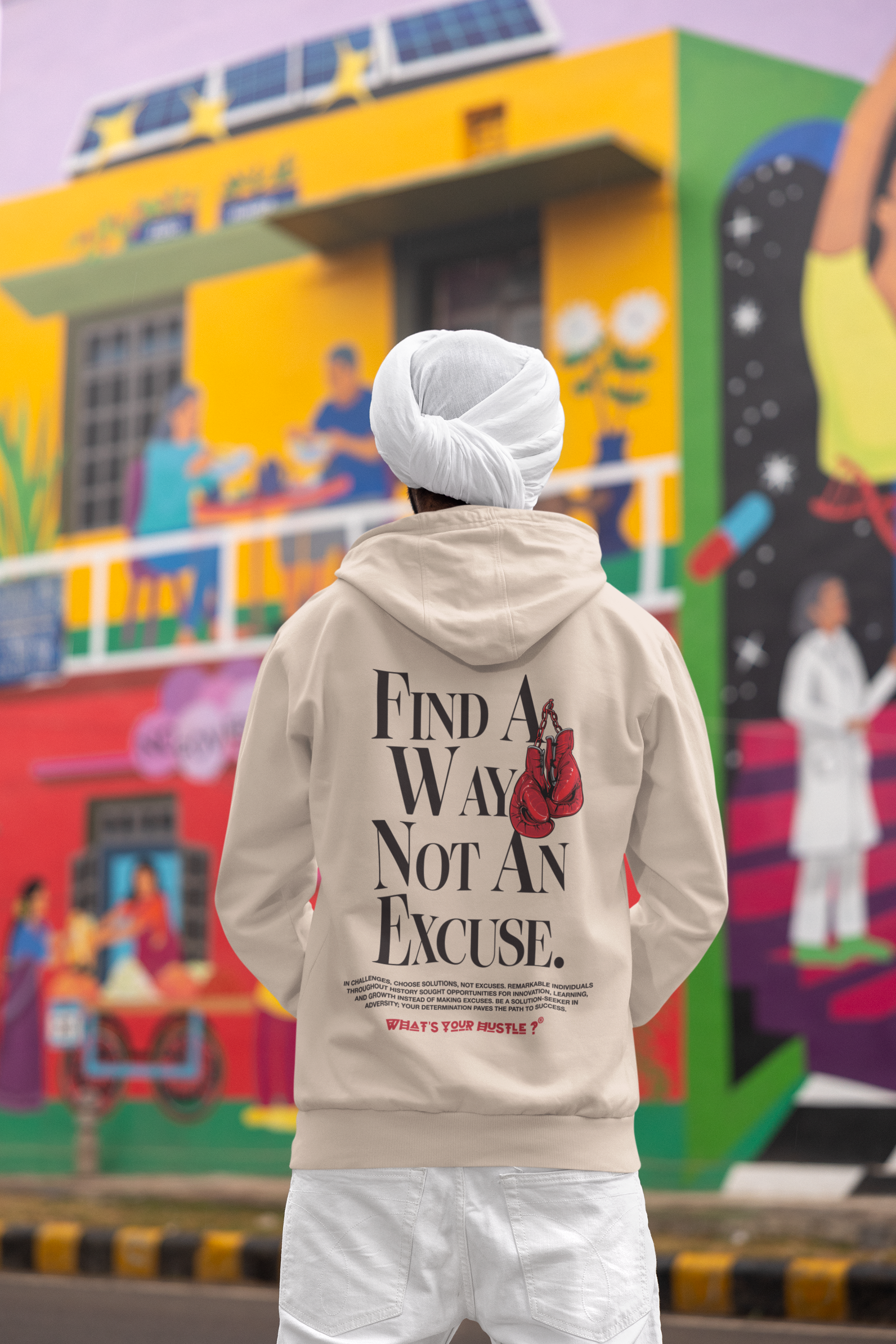WYH? "FIND A WAY NOT AN EXCUSE" Boxing Club™ Hoodie | Heavy Cotton | (3 COLORS) - What's Your Hustle?