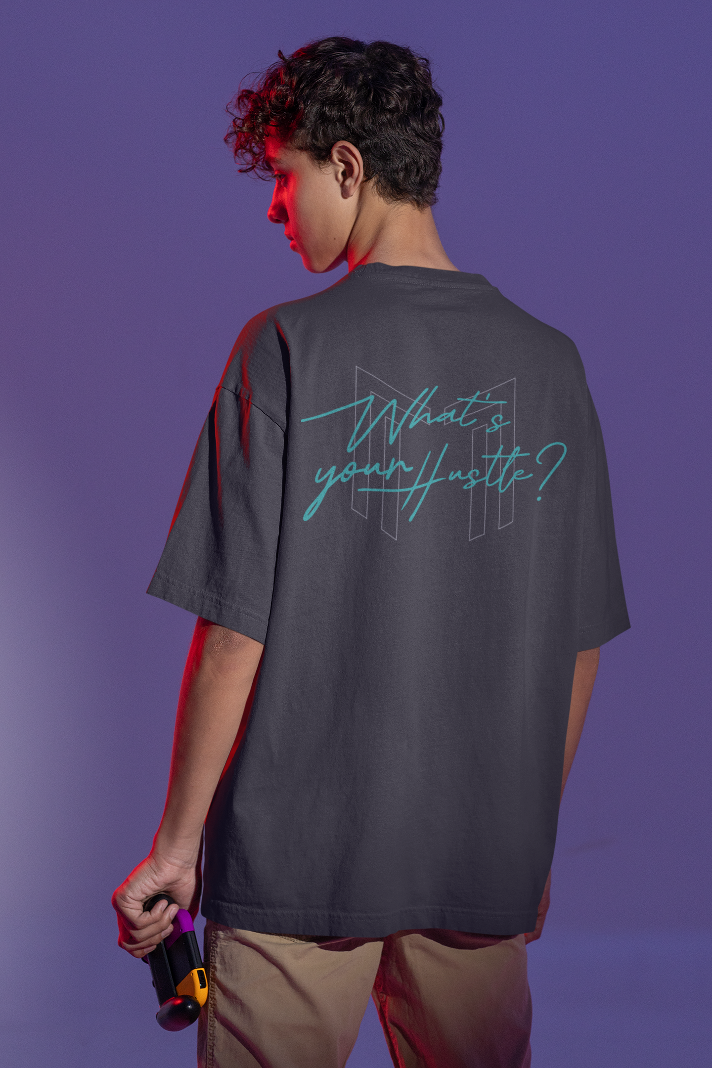 WHAT'S YOUR HUSTLE? RETRO MIAMI VICE LOGO BOXY T-SHIRT | (3 COLORS) - What's Your Hustle?
