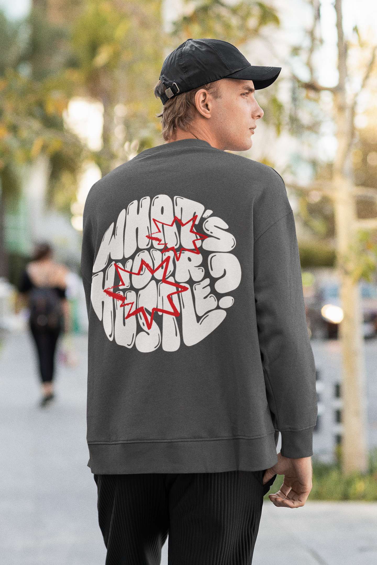 WHAT'S YOUR HUSTLE? "Bubble Letters" Crewneck Sweater | Heavy Cotton | 3 COLORS - What's Your Hustle?