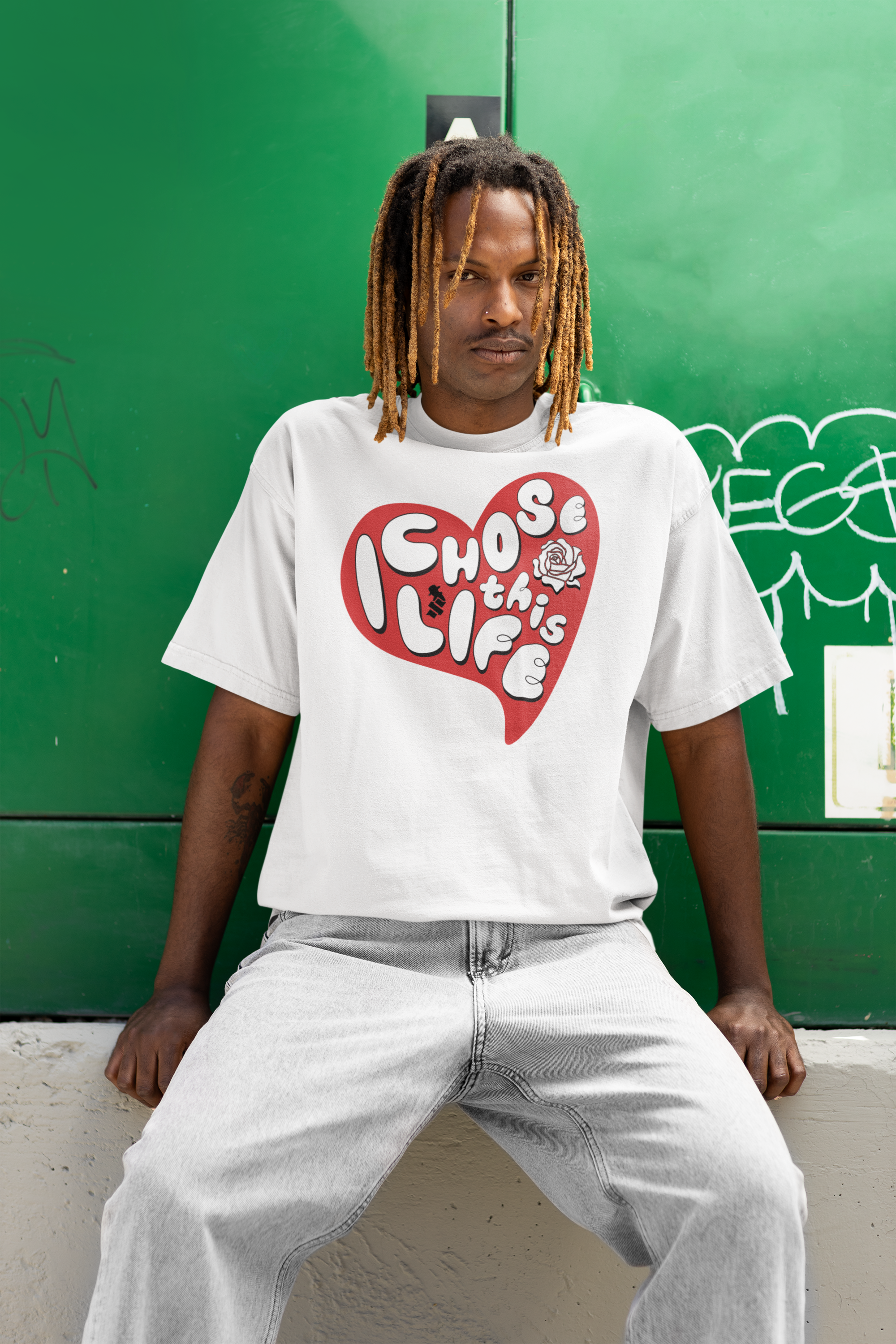 "I Chose This Life" Heart BOXY T-Shirt | 3 Colors (WYH? x SCRAPPY RAMIREZ) - What's Your Hustle?