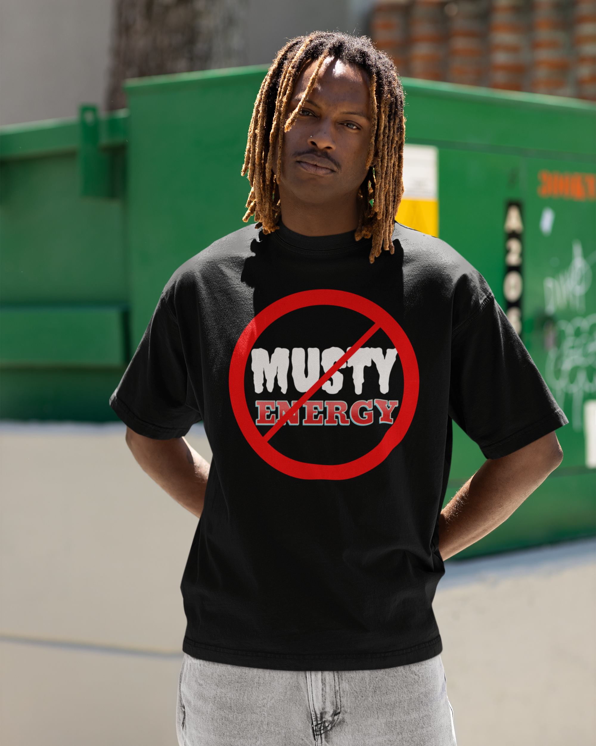 NO MUSTY ENERGY Boxing T-SHIRT | (2TONEDASUPASTAR x WHAT'S YOUR HUSTLE?®) - What's Your Hustle?