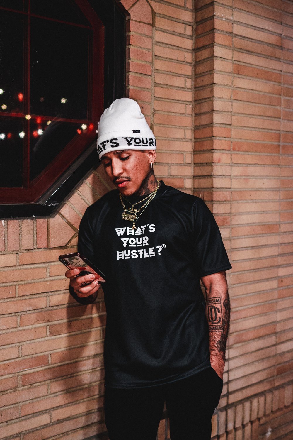 "WHAT'S YOUR HUSTLE?®" Heavy Duty T-shirt | Matte Black - What's Your Hustle?