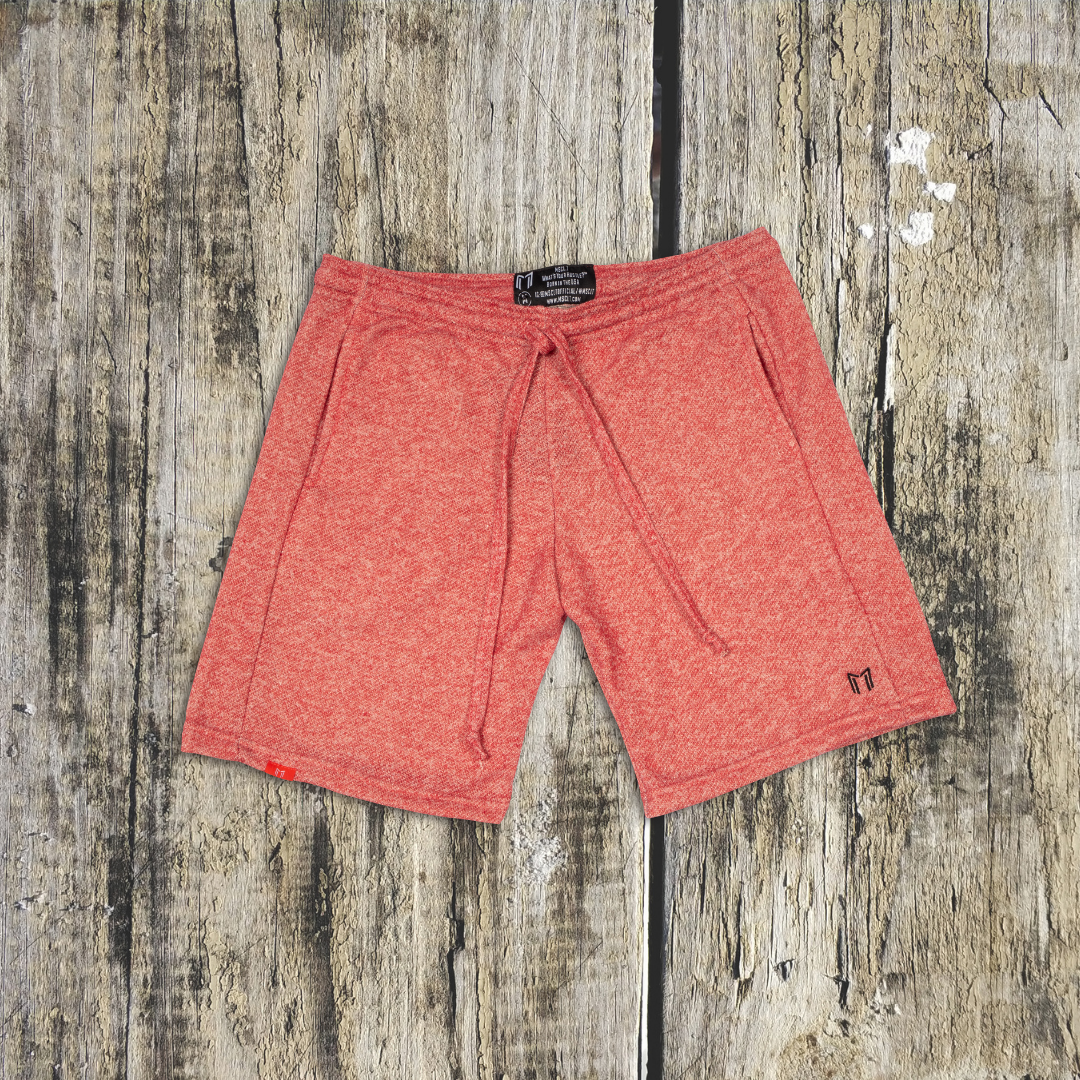 "M LOGO" Print Two-Toned French Terry Travel Short | (2 Colors) - What's Your Hustle?