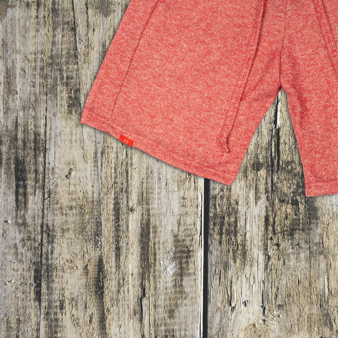 "M LOGO" Print Two-Toned French Terry Travel Short | (2 Colors) - What's Your Hustle?