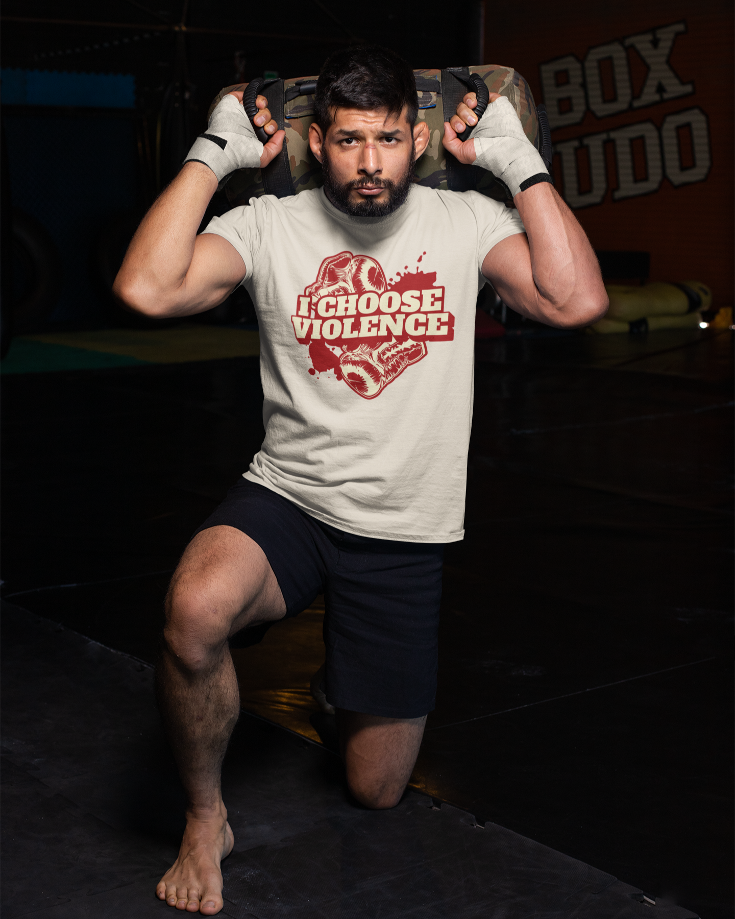 I Choose Violence Boxing MMA T-Shirt | Gloves, Combat Sports | 2 Colors | BOXY FIT (WHAT'S YOUR HUSTLE?®)