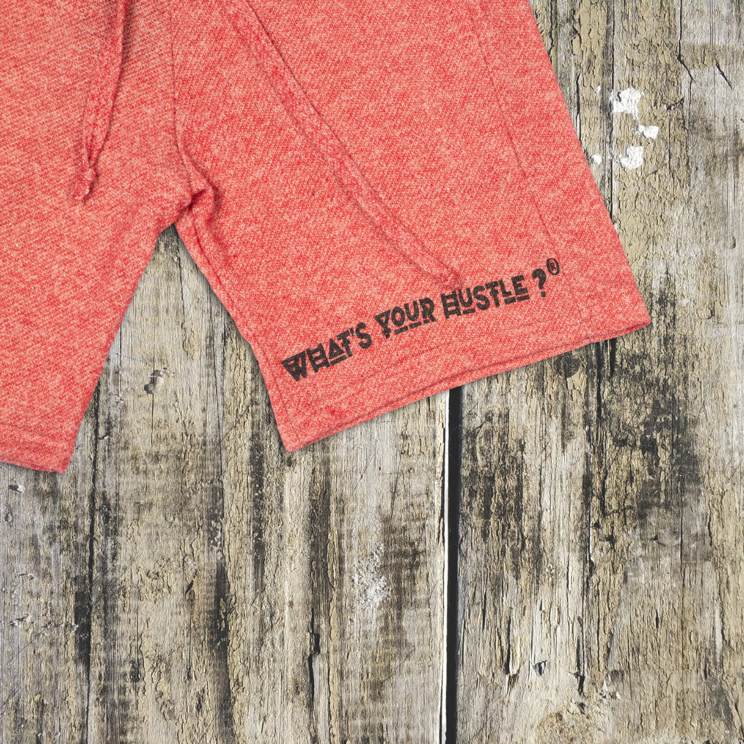 "WHAT'S YOUR HUSTLE?" Print Two-Toned French Terry Travel Short | (2 Colors) - What's Your Hustle?