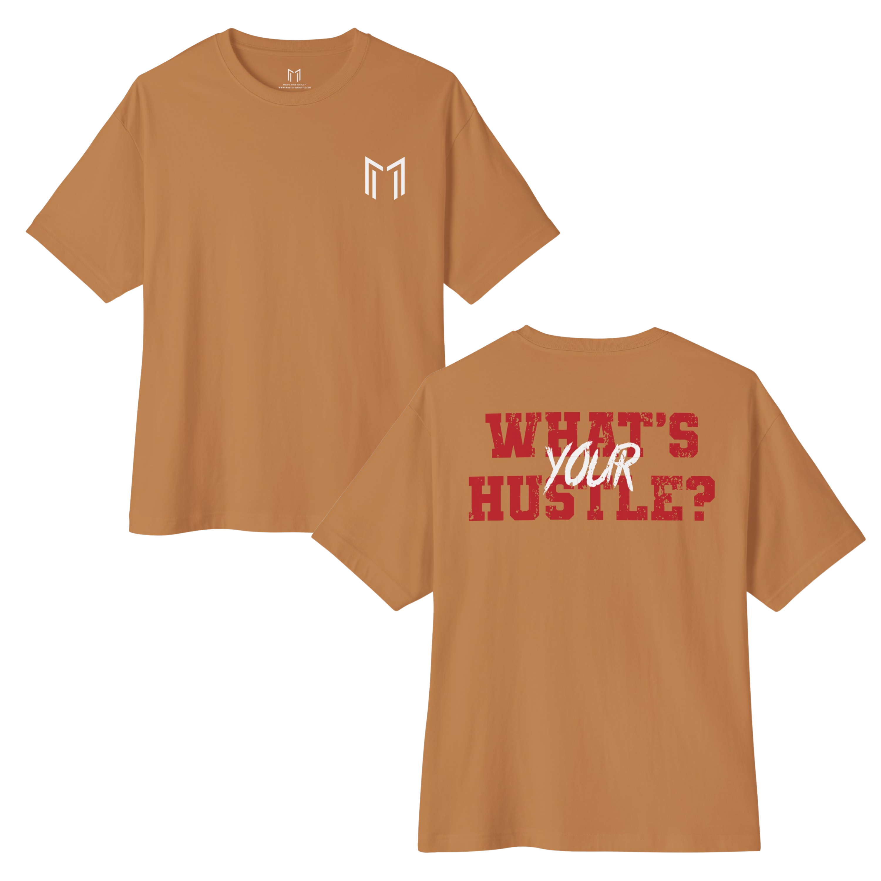Classic "WHAT'S YOUR HUSTLE?" BOXY T-SHIRT | (3 COLORS) - What's Your Hustle?