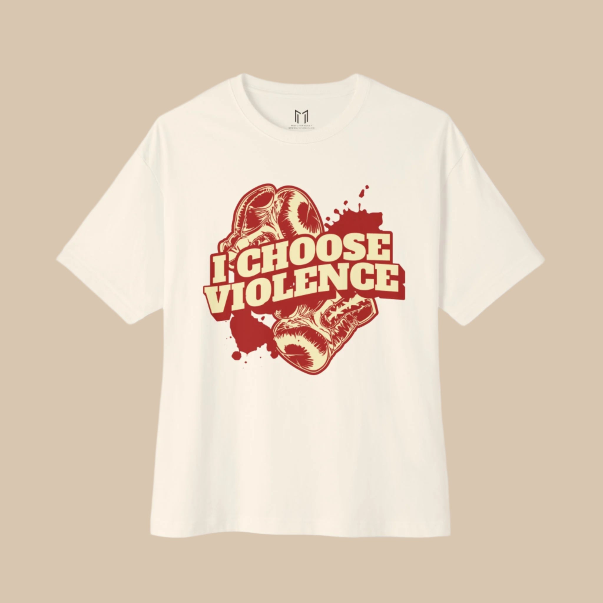 I Choose Violence Boxing MMA T-Shirt | Gloves, Combat Sports | 2 Colors |  BOXY FIT (WHAT'S YOUR HUSTLE?®)