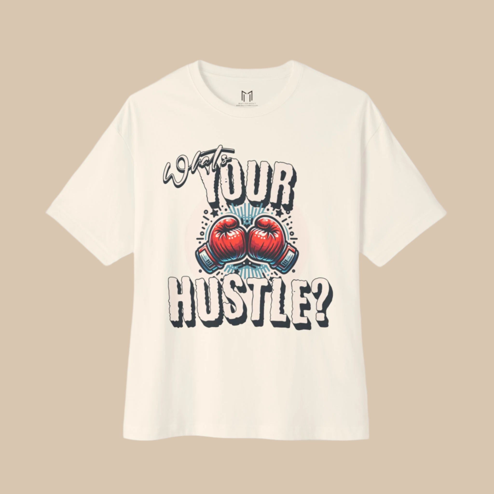 WHAT'S YOUR HUSTLE?® Boxing Gloves T-Shirt | 2 Colors - BOXY FIT