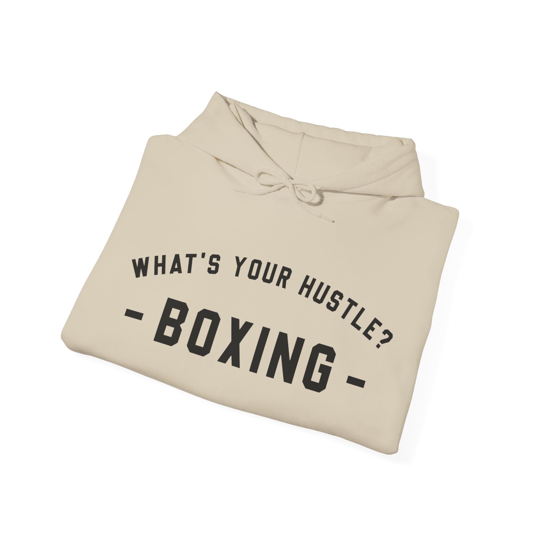 WHAT'S YOUR HUSTLE? Old School Boxing Hoodie | Heavy Cotton | (3 COLORS) - What's Your Hustle?