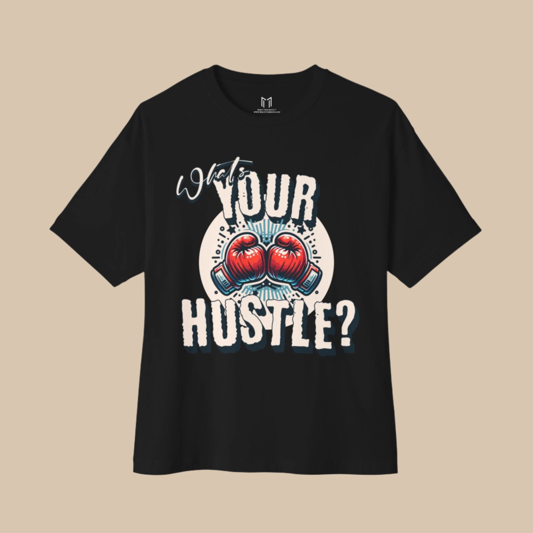 WHAT'S YOUR HUSTLE?® Boxing Gloves T-Shirt | 2 Colors - BOXY FIT