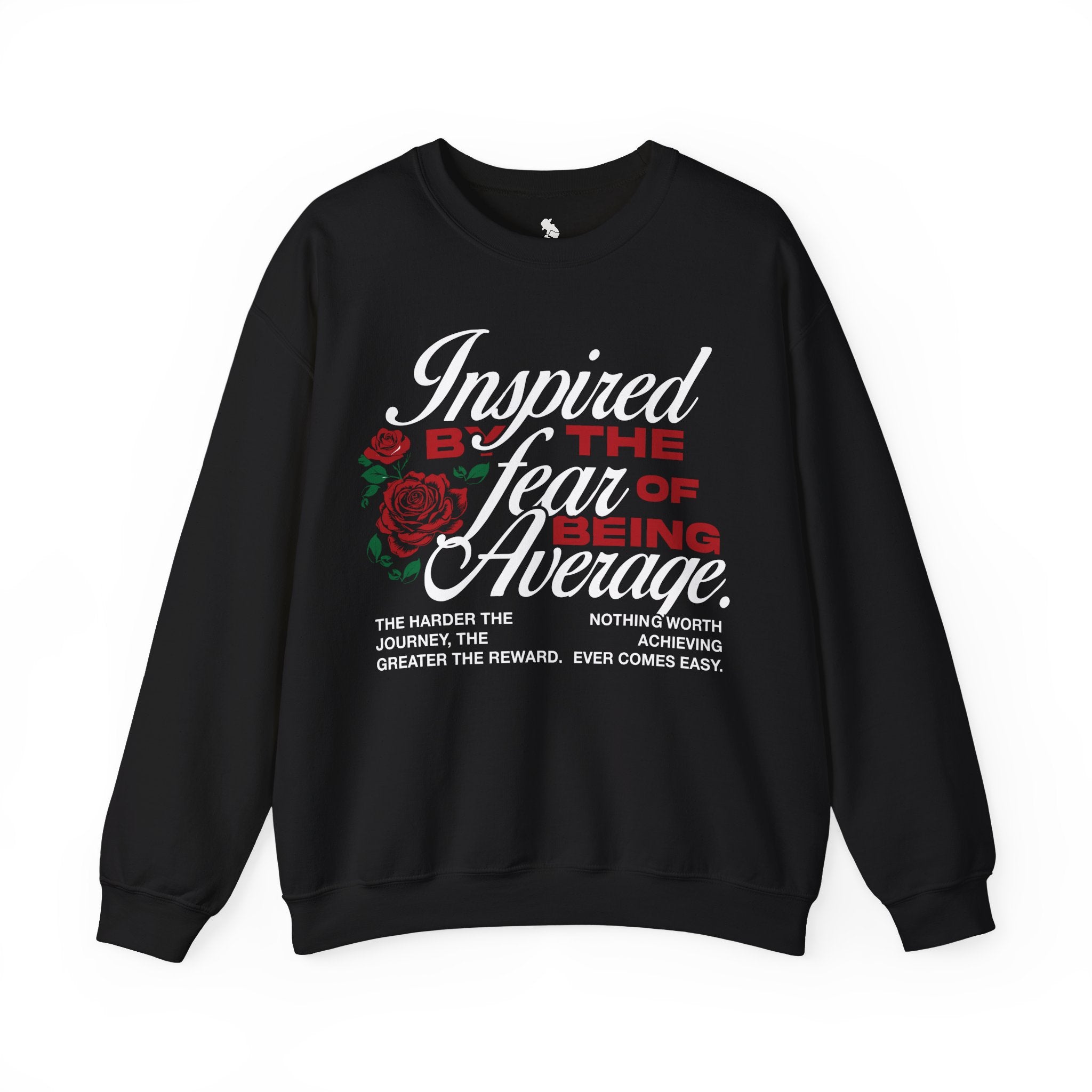 Inspired By The Fear of Being Average Crewneck Sweater | Heavy Cotton | 3 COLORS (WYH? x SCRAPPY RAMIREZ)