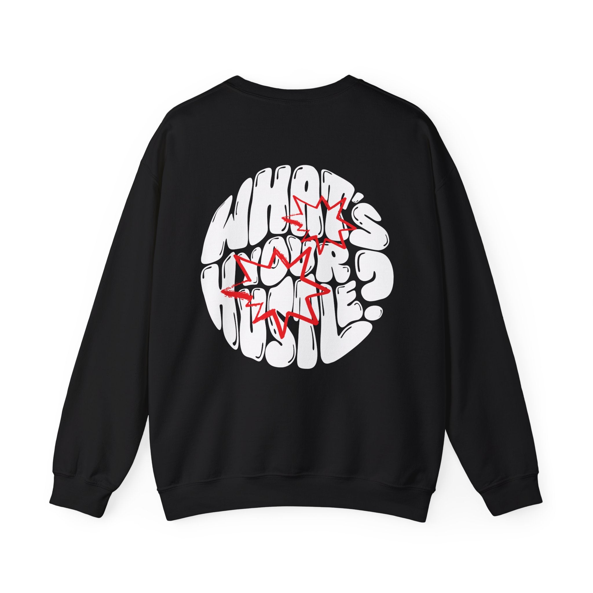 WHAT'S YOUR HUSTLE? "Bubble Letters" Crewneck Sweater | Heavy Cotton | 3 COLORS