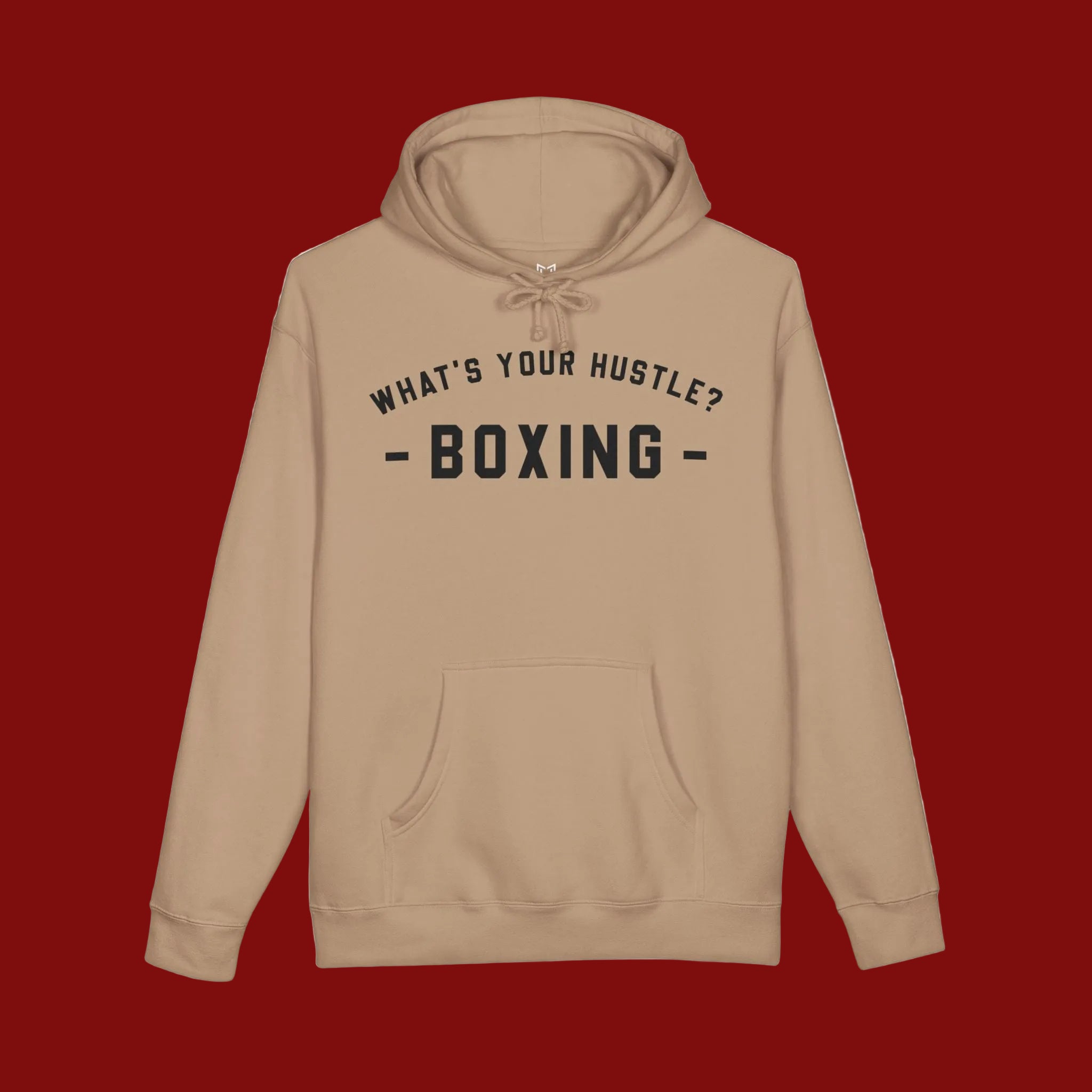 Beige hoodie with 'Outlawed Lineage Clothing Co.' text on a white background