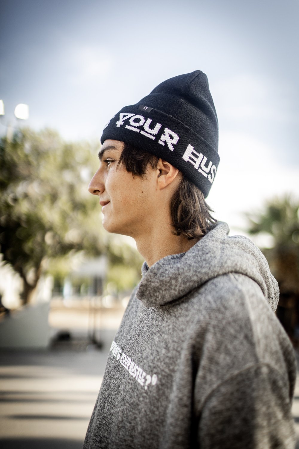 What's Your Hustle?® ROUNDED LOGO Fleece-Lined Beanie (3 COLORS)