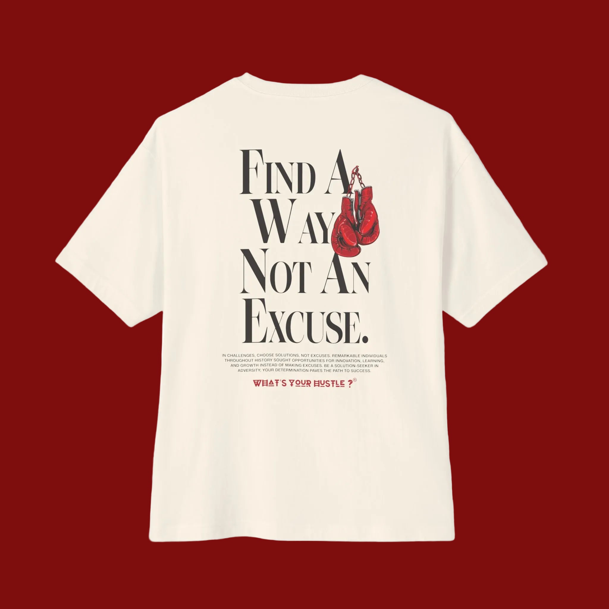 WYH? "FIND A WAY NOT AN EXCUSE" Boxing Club™ T-shirt | Heavyweight Cotton | (3 COLORS)
