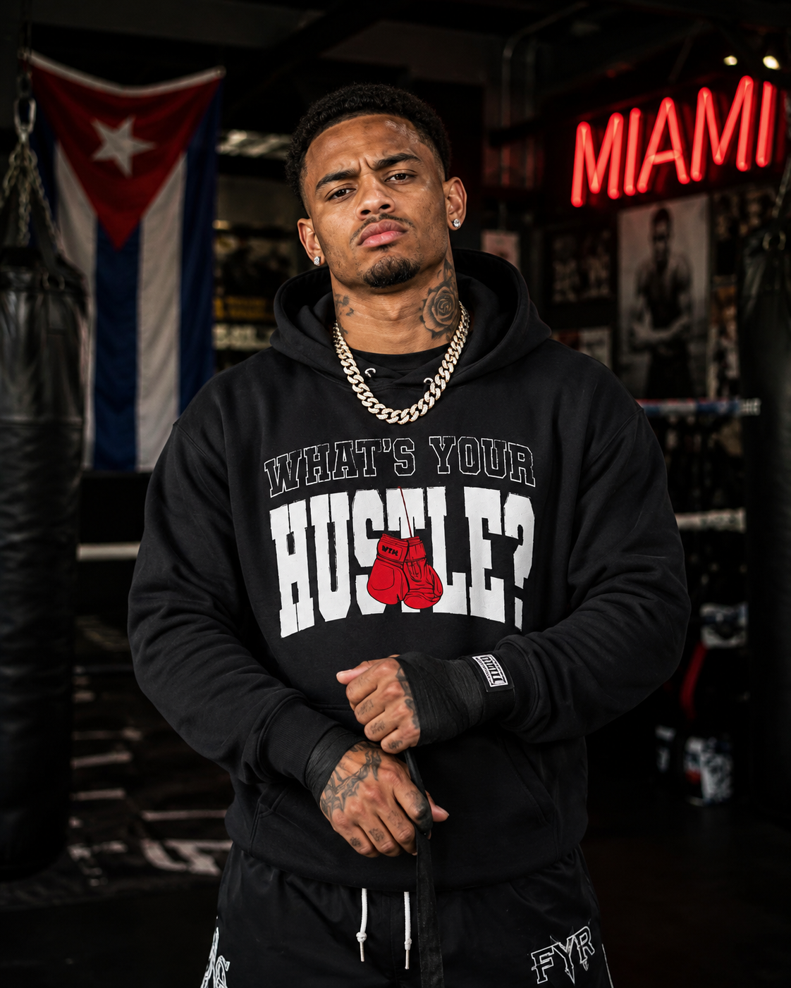 WHAT'S YOUR HUSTLE? The Boxing Program™ Classic Hoodie | Heavyweight Cotton (10oz) | (2 COLORS)