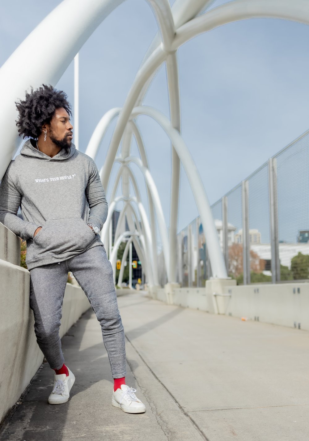 WHAT'S YOUR HUSTLE? French Terry Cordless Travel Hoodie | (2 Colors)