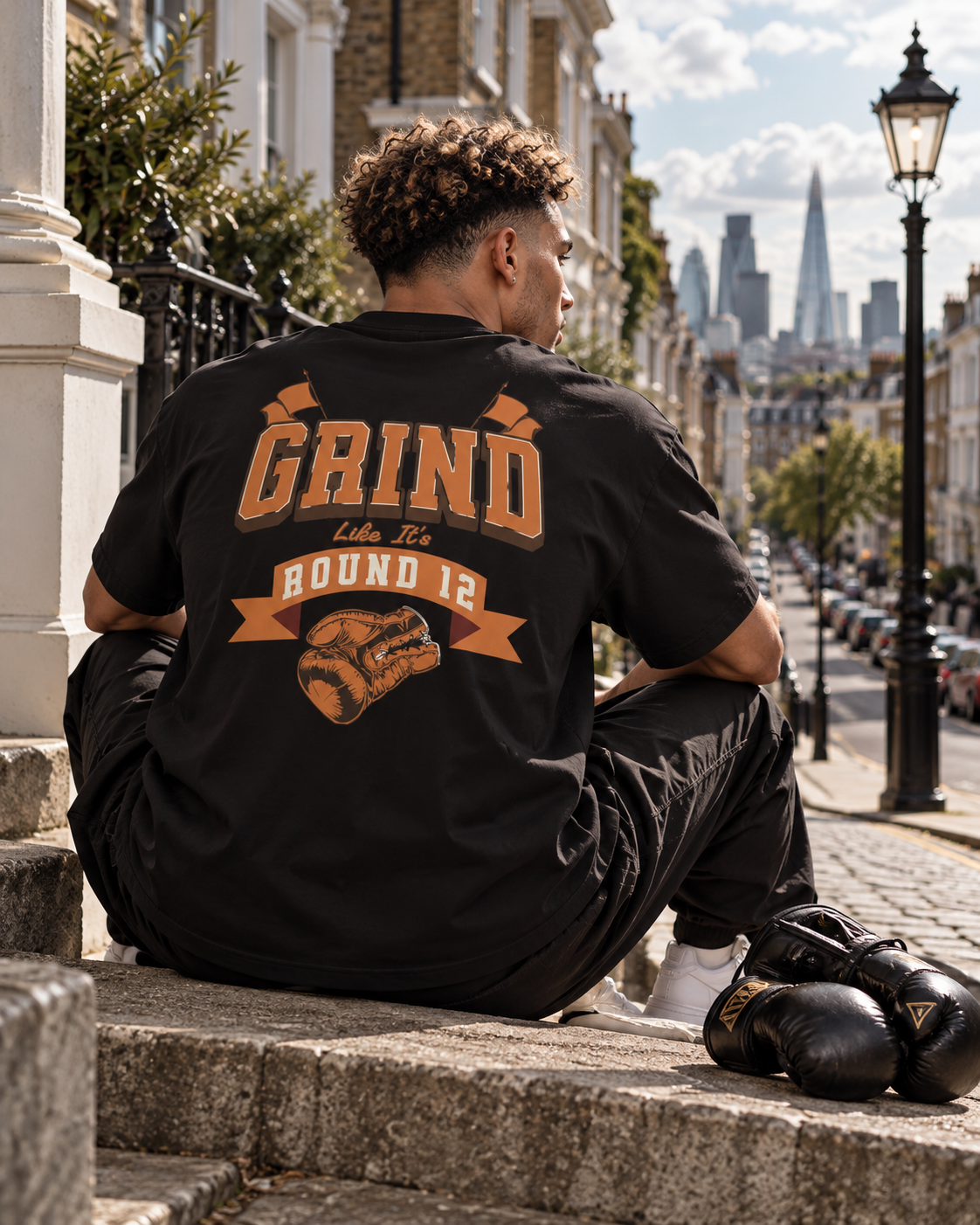 GRIND LIKE IT'S ROUND 12 BOXING T-SHIRT | WHAT'S YOUR HUSTLE?®