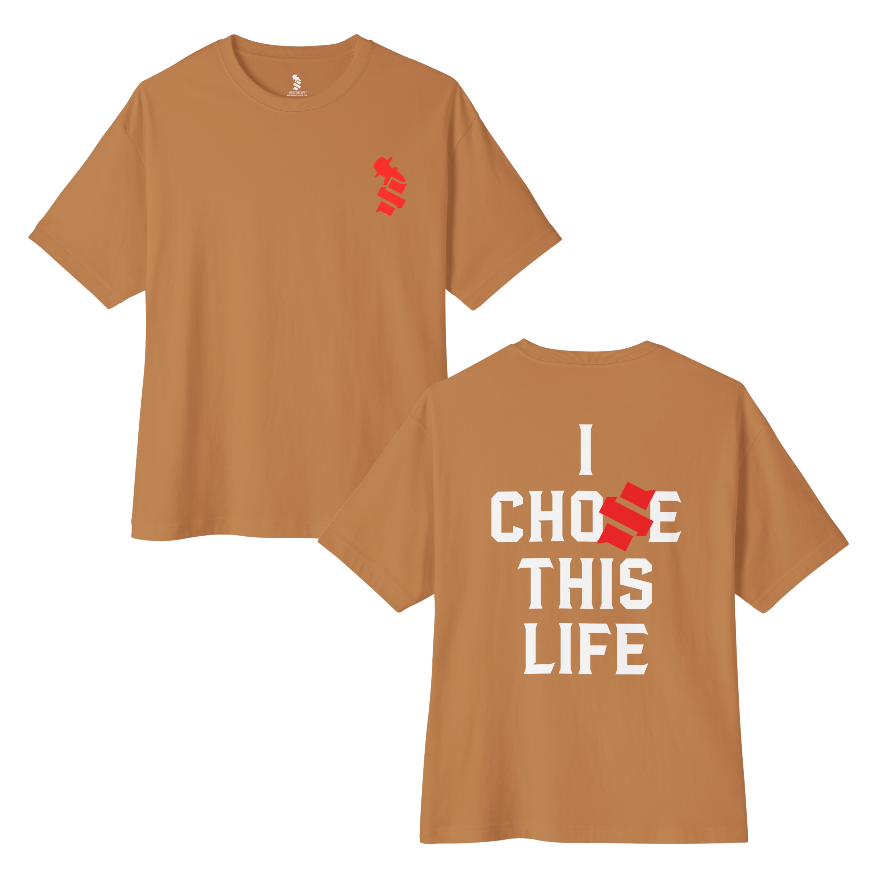 "I CHOSE THIS LIFE" LOGO BOXY TEE | (3 COLORS) | WYH? x SCRAPPY RAMIREZ