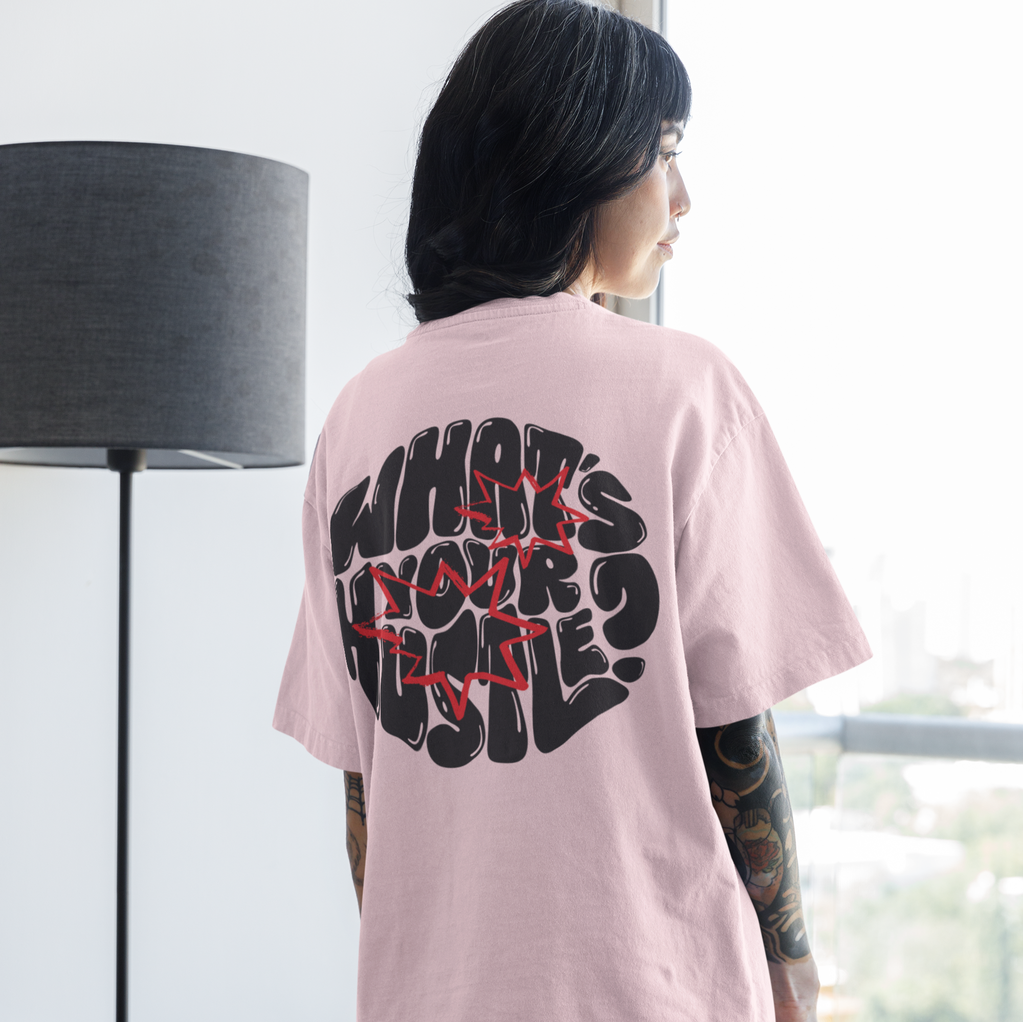 WHAT'S YOUR HUSTLE? "Bubble Letters" BOXY T-shirt | (3 COLORS) - What's Your Hustle?