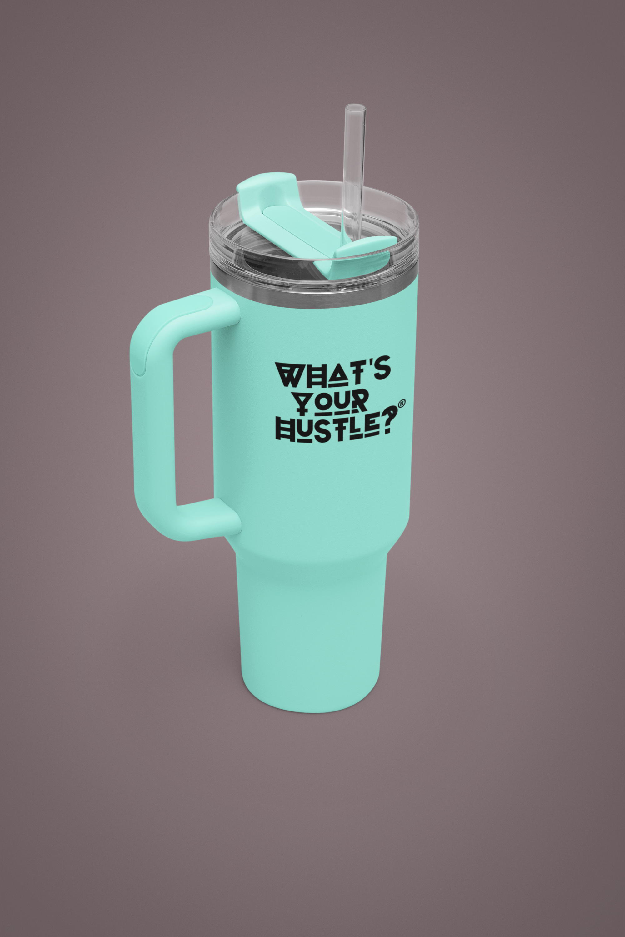 The HUSTLEY™ Quencher Tumbler (40oz) | Insulated & Great For Travel | Removable Straw & Lid Included | 4 Colors - What's Your Hustle?