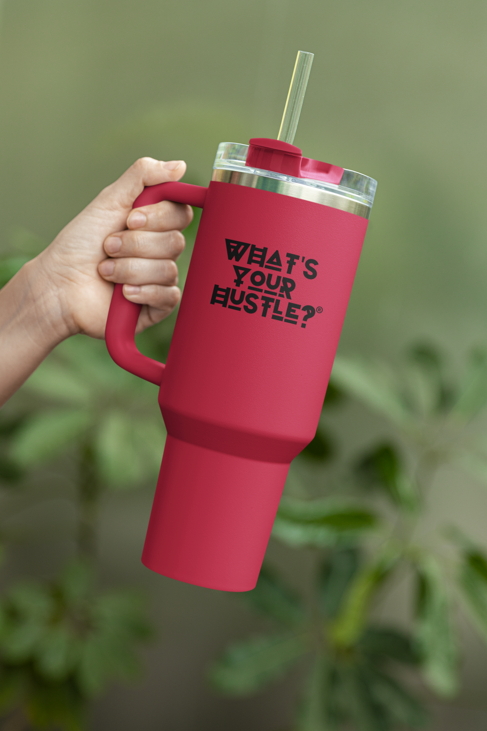 The HUSTLEY™ Quencher Tumbler (40oz) | Insulated & Great For Travel | Removable Straw & Lid Included | 4 Colors - What's Your Hustle?